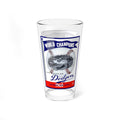 Barware, 1960 Dodgers Baseball Champions Mixing Glass, 16oz. Unique Bar Gift for Men, Sports Fan Glassware, Retro Baseball Decor