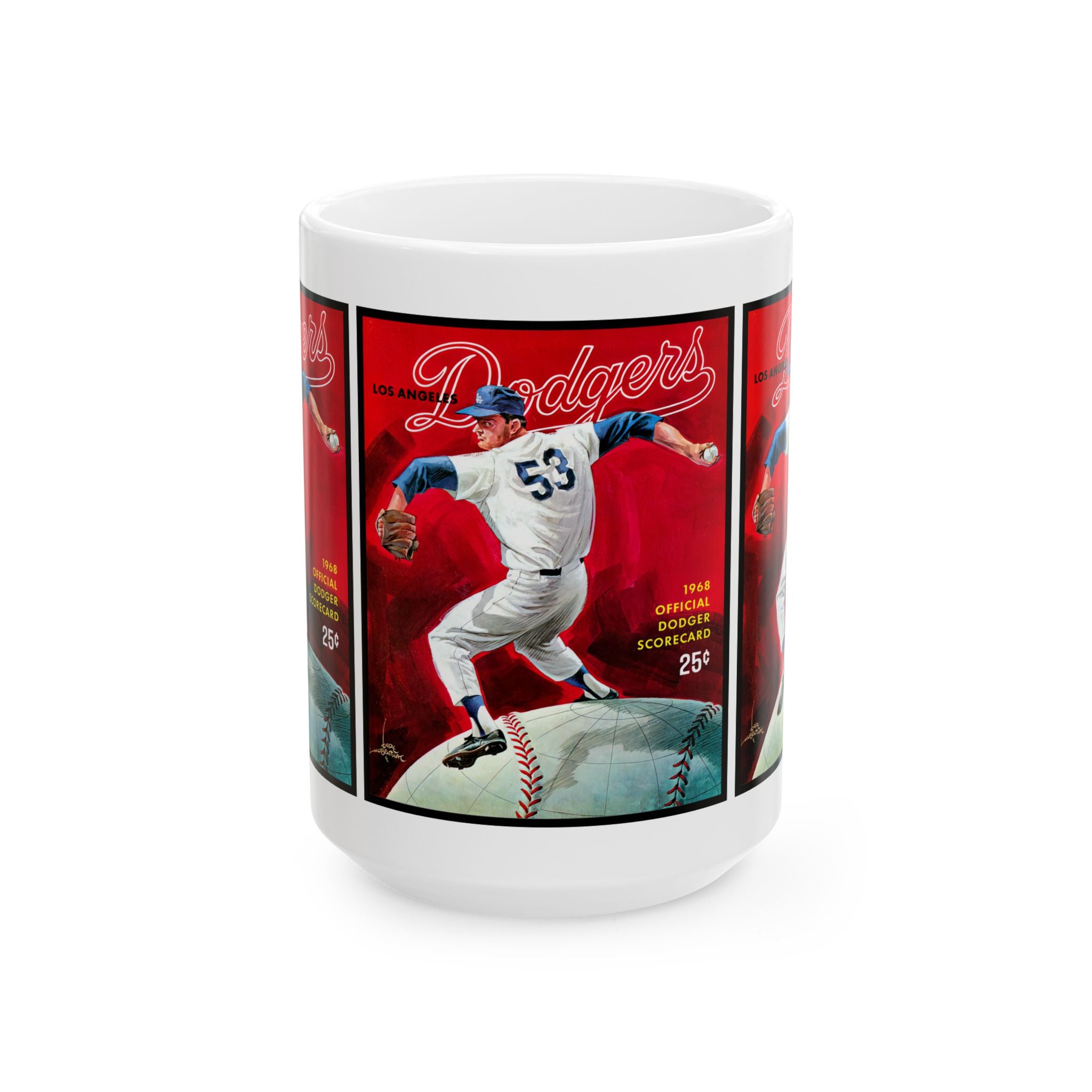 1968 Los Angeles Baseball Ceramic Mug (11oz, 15oz)
