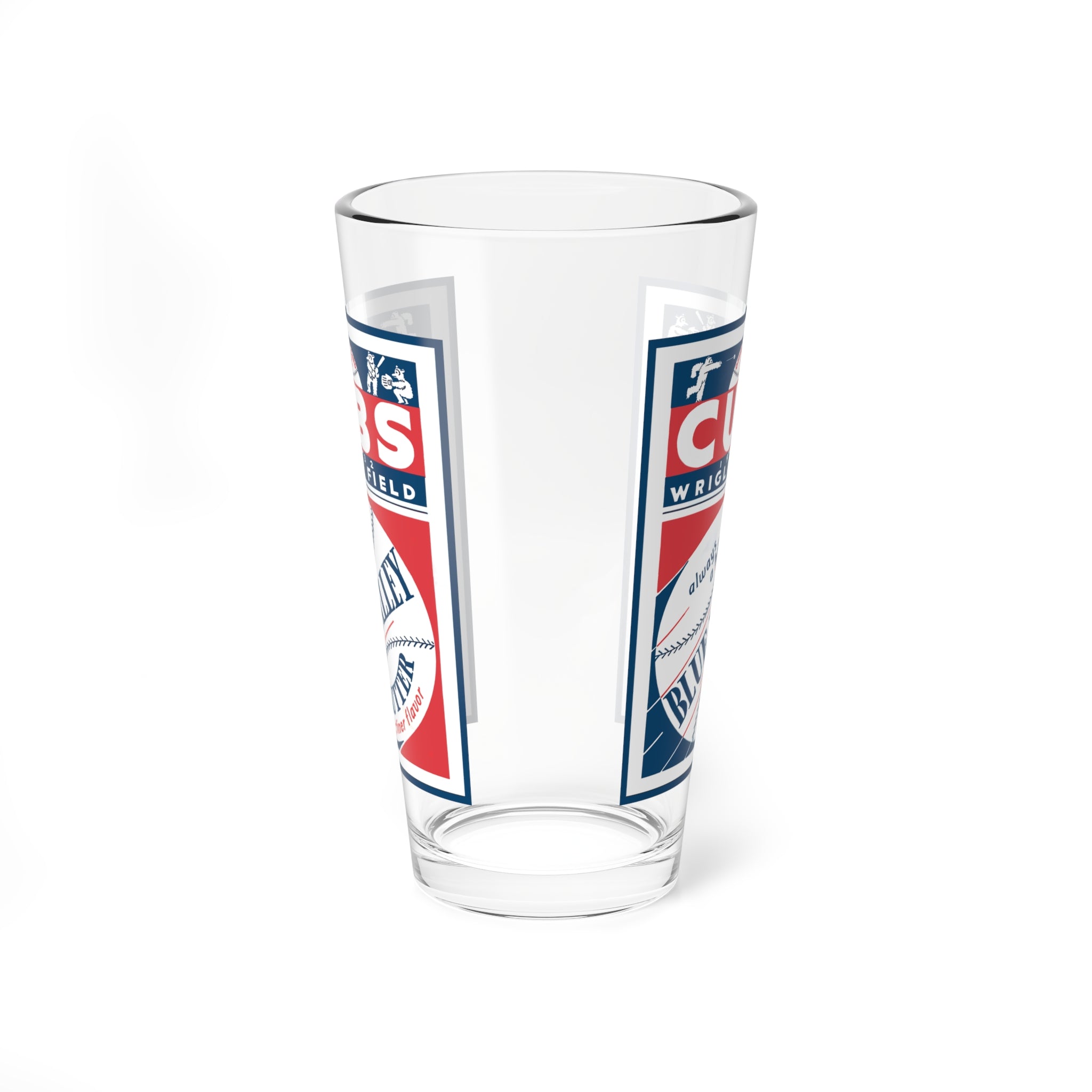 1932 Cubs Wrigley Field Vintage Baseball Mixing Glass — 16oz Retro Beer Pint
