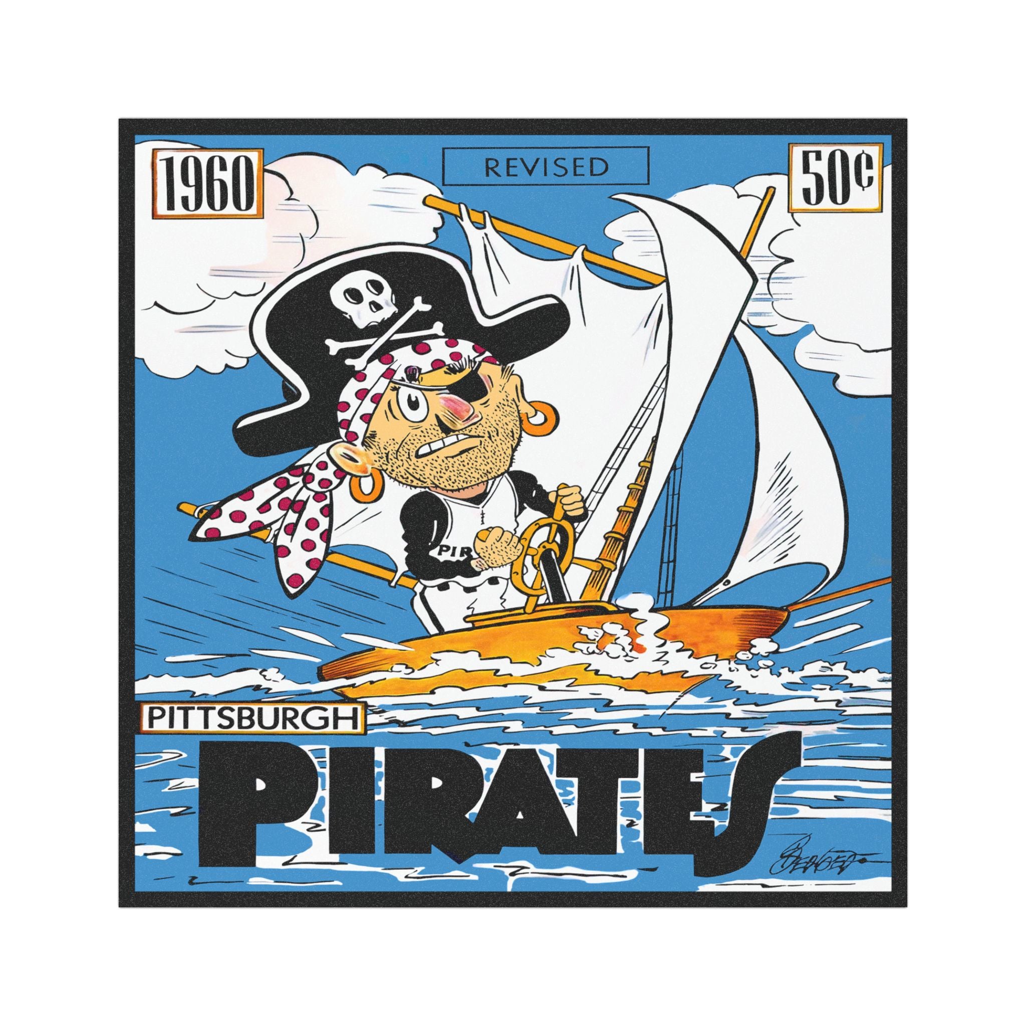 Car Magnets - 1960 Baseball Pittsburgh Pirates, Sports Fans Gift, Vintage Sports Decor, Baseball Memorabilia, Team Spirit Decoration