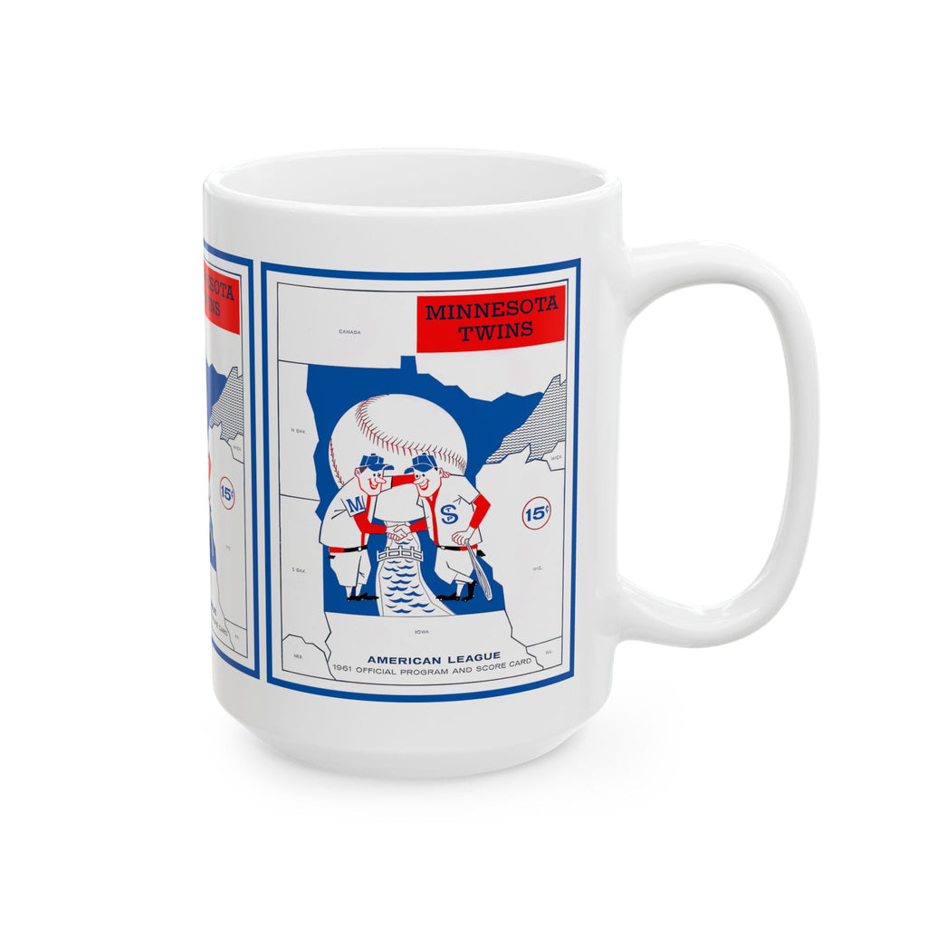 Minnesota Twins Ceramic Mug, 1961 Baseball Sports Fan Drinkware, Coffee Cup Gift, Baseball Lover Tea Mug, MLB Decor, Baseball Collectible
