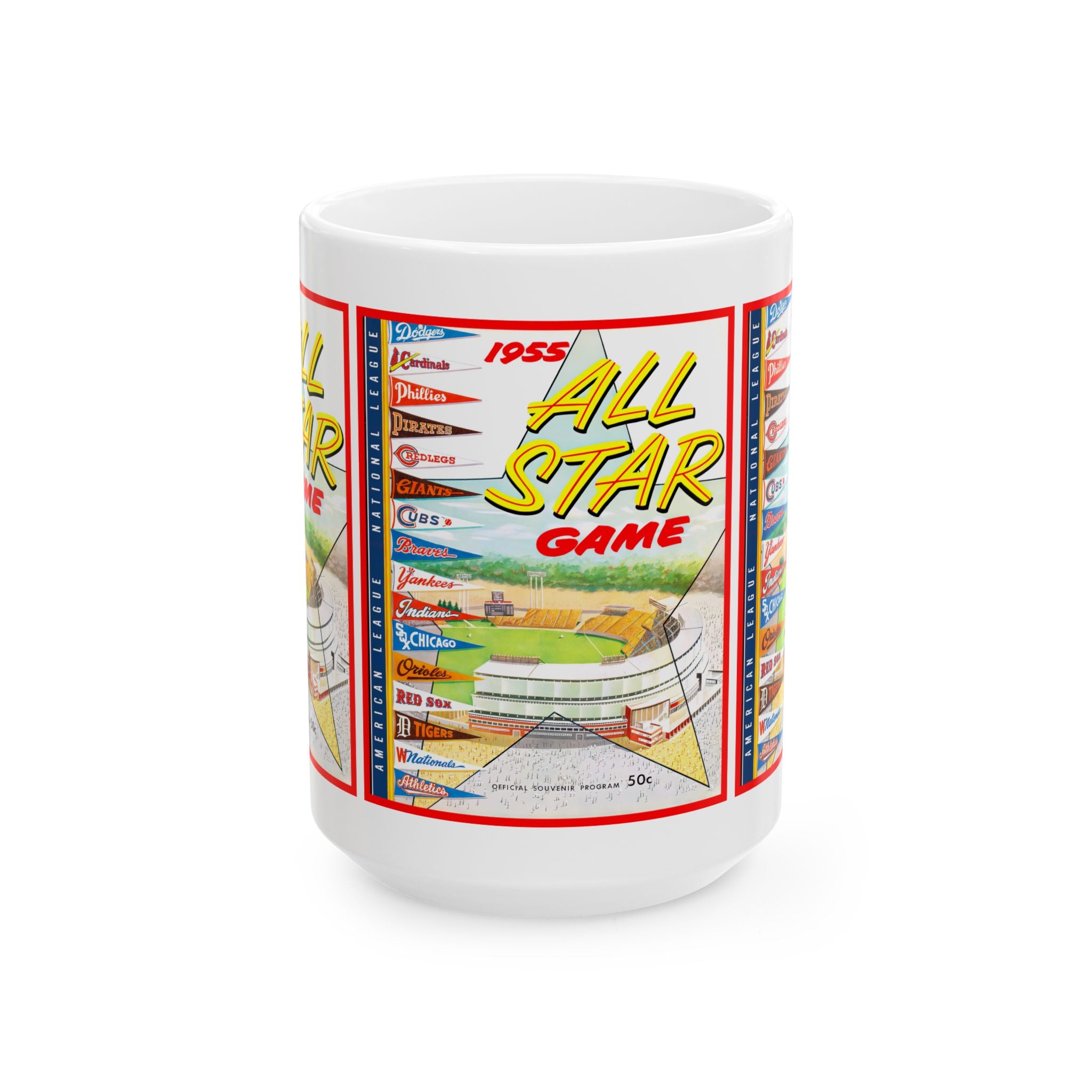 1955 Baseball All-Star Game Milwaukee Mug | Ceramic 11oz 15oz