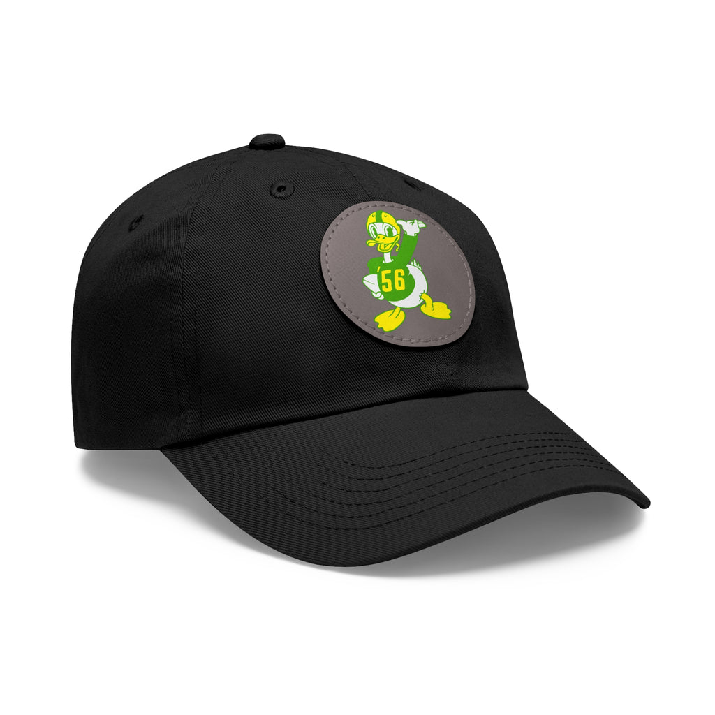 1956 Vintage Oregon Football - Dad Hat with Leather Patch (Round)