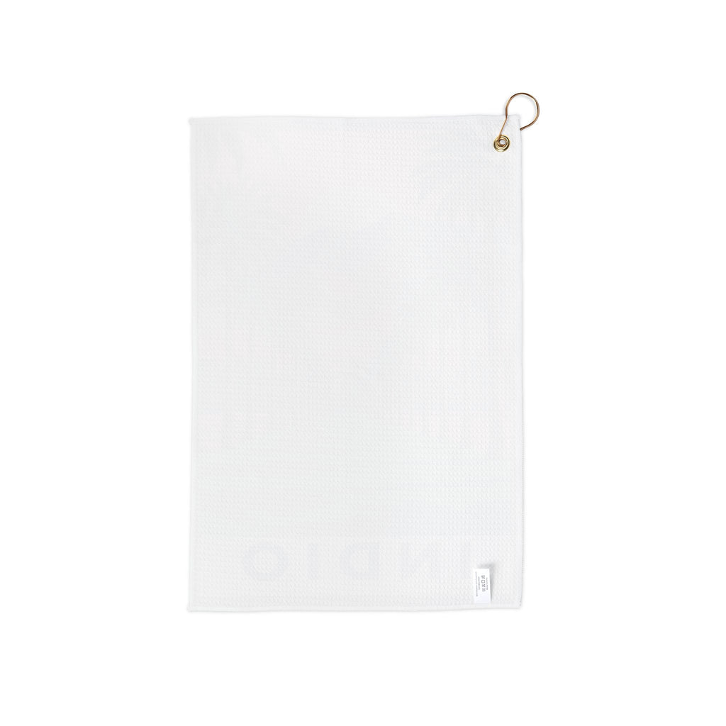 Vintage Indio Palms and Mountains Golf Towel | Retro Desert