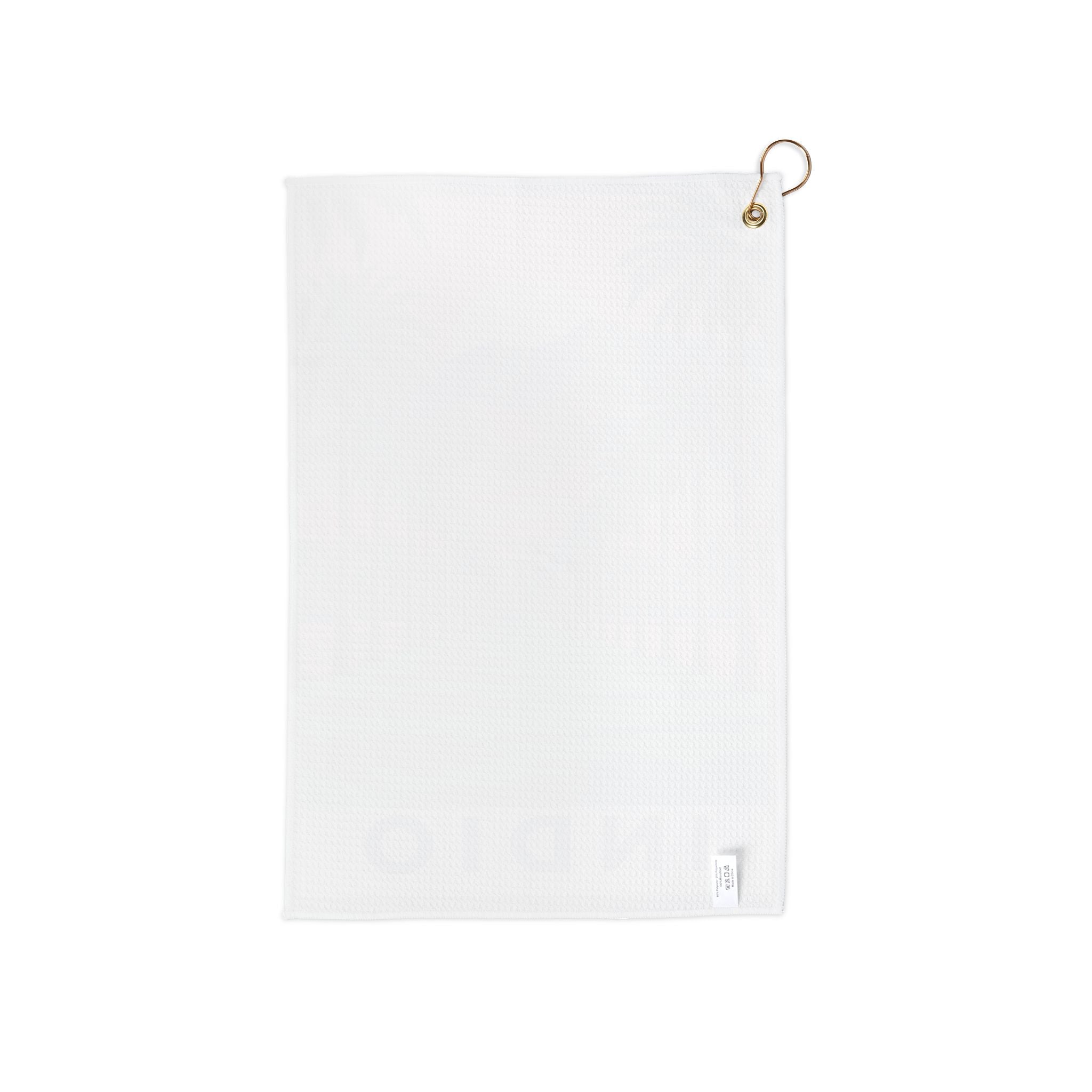 Vintage Indio Palms and Mountains Golf Towel | Retro Desert