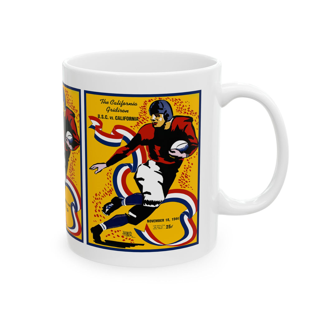 1944 Football Southern California - California Retro Football Poster Ceramic Mug  (11oz/15oz)