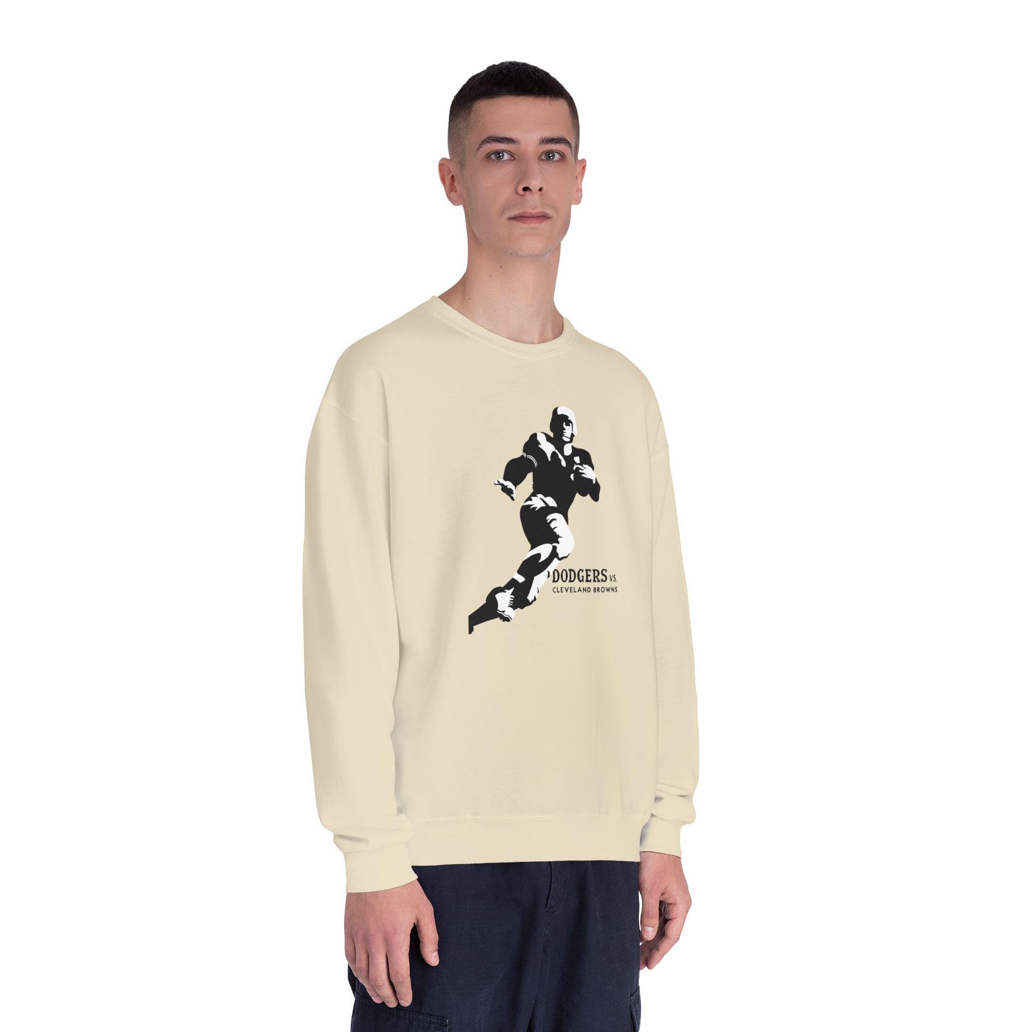 1947 Vintage Brooklyn Dodgers - Cleveland Browns Football  - NuBlend® Crewneck Sweatshirt