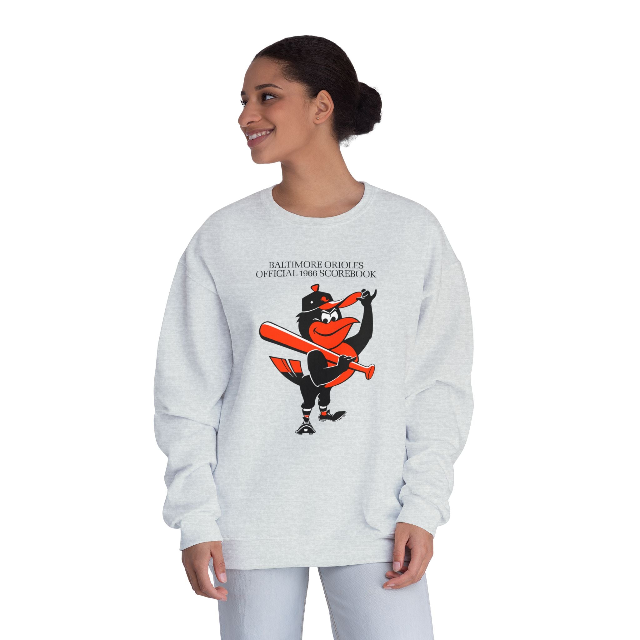 1966 Baltimore Orioles Baseball Scorecard - NuBlend® Crewneck Sweatshirt