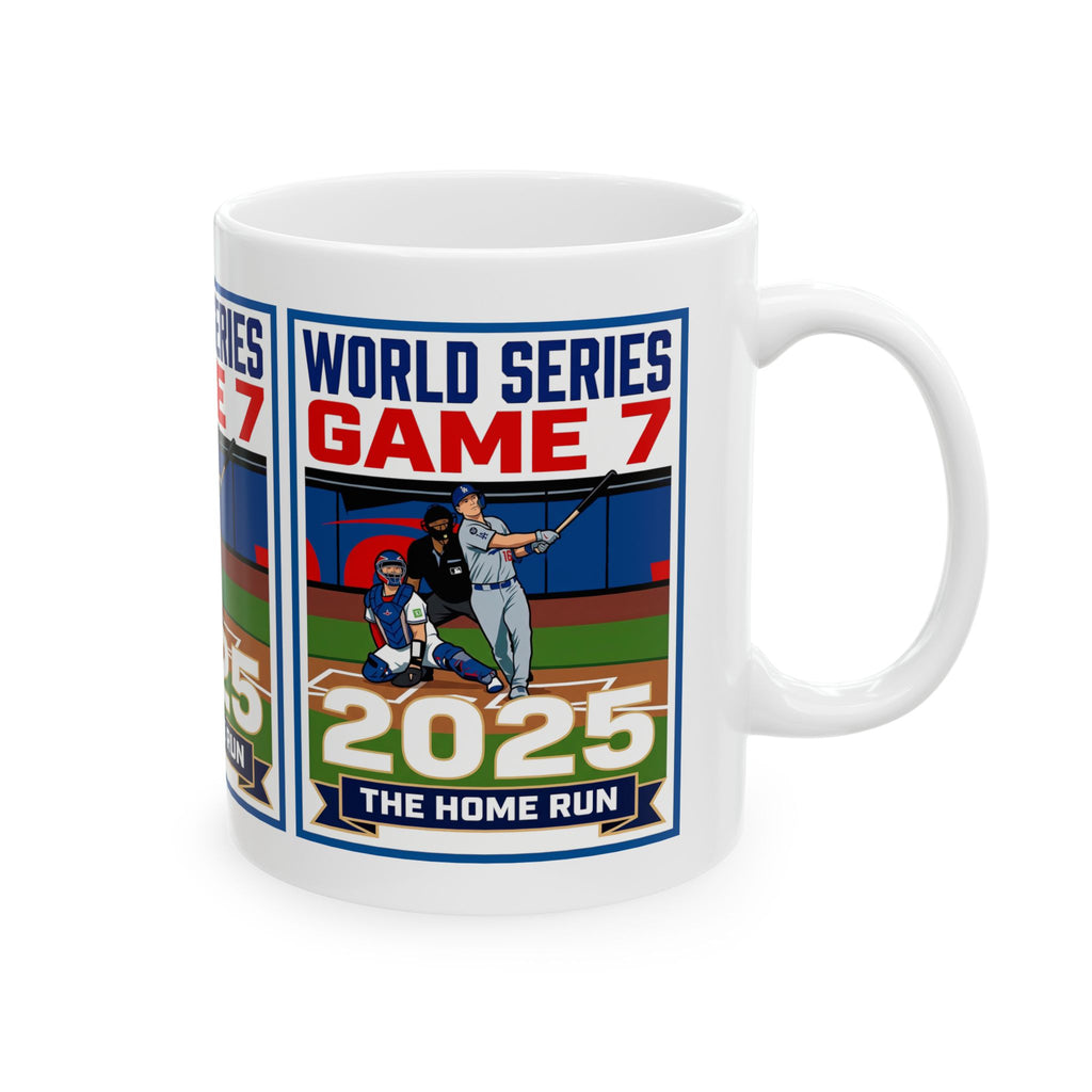 2025 World Series Game 7 Baseball Mug – 'Winning Home Run' Ceramic Coffee Cup (11oz & 15oz)