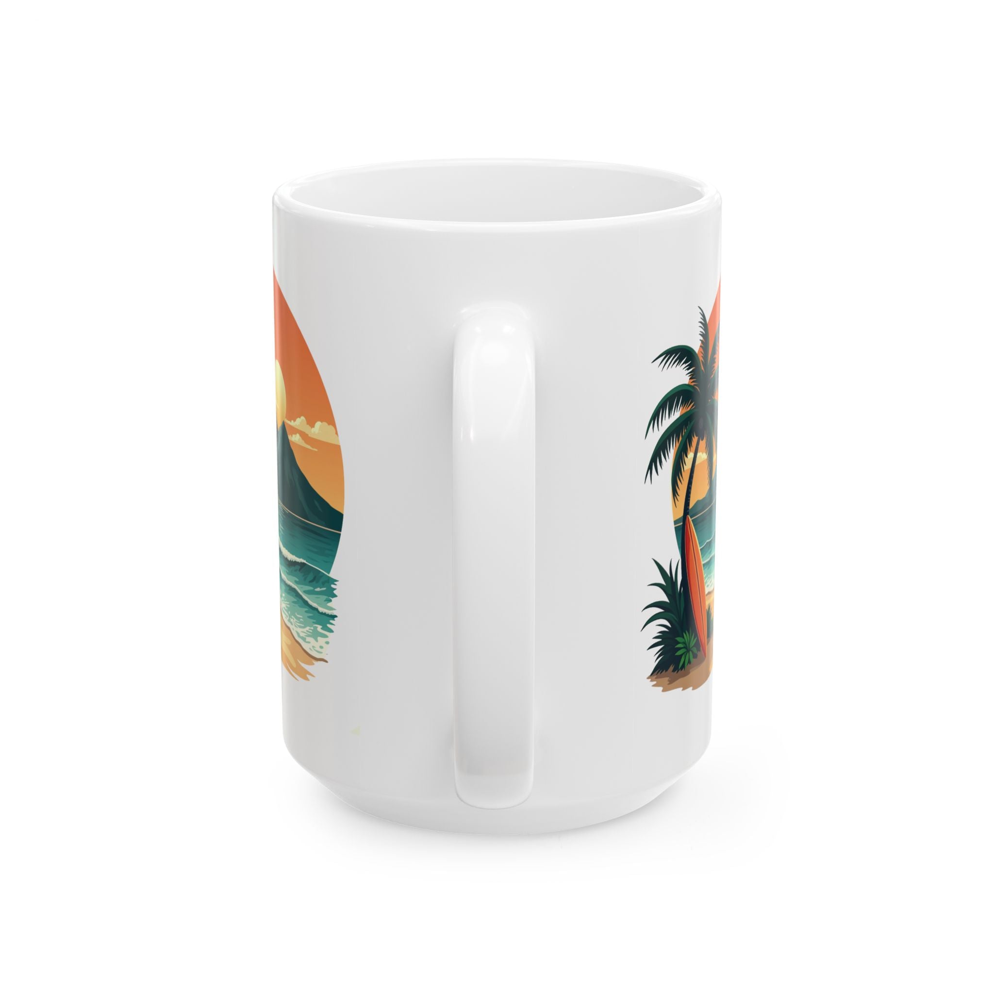Mug - Retro Hawaii Ceramic Mug (11oz, 15oz)