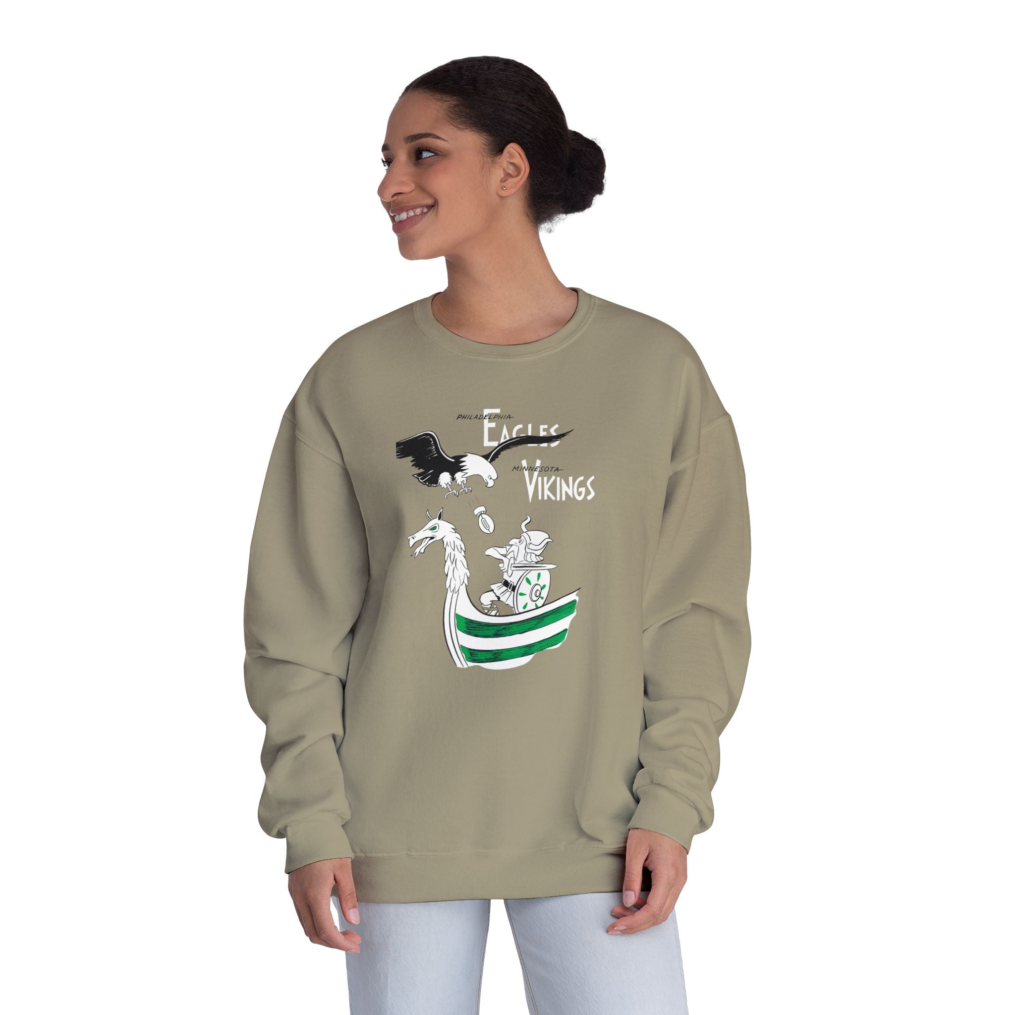 1963 Philadelphia Eagles - Minnesota Vikings Football - NuBlend® Crewneck Sweatshirt