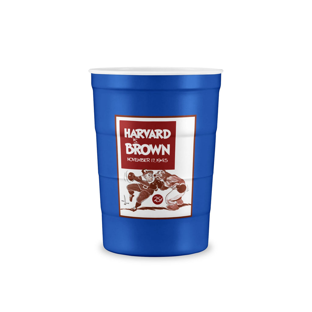 Harvard vs Brown Football Poster Cup | Recyclable Steel Cup