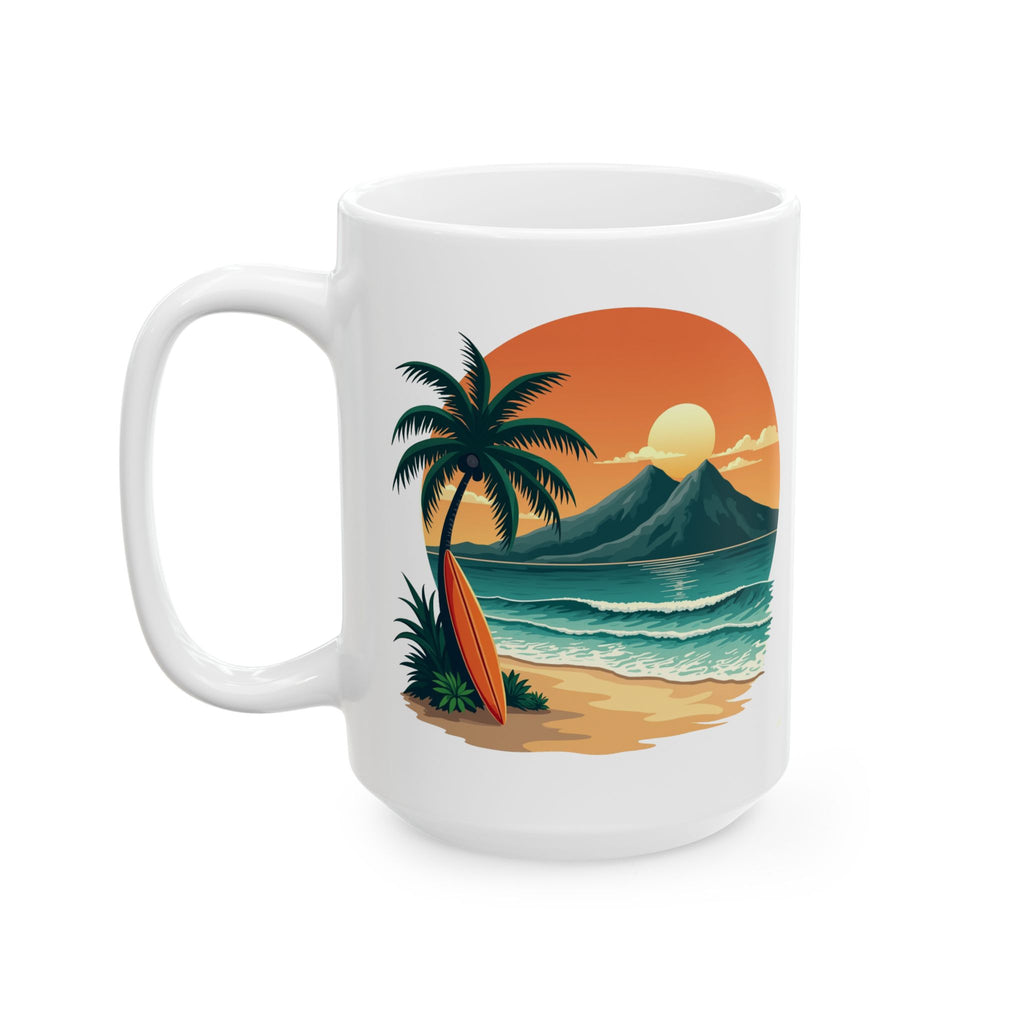 Mug - Retro Hawaii Ceramic Mug (11oz, 15oz)