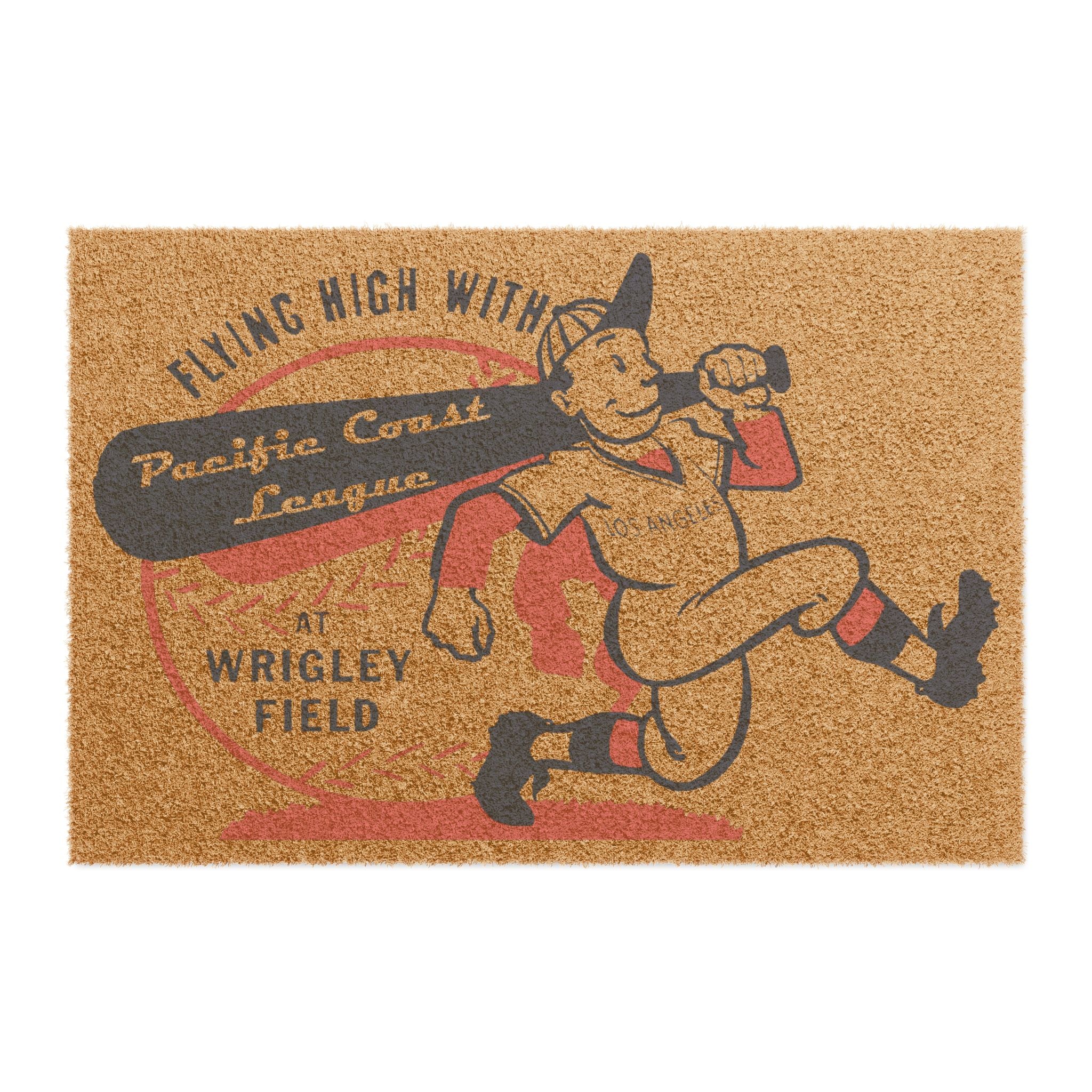 Vintage Pacific Coast League Baseball - Wrigley Field - Los Angeles - Doormat