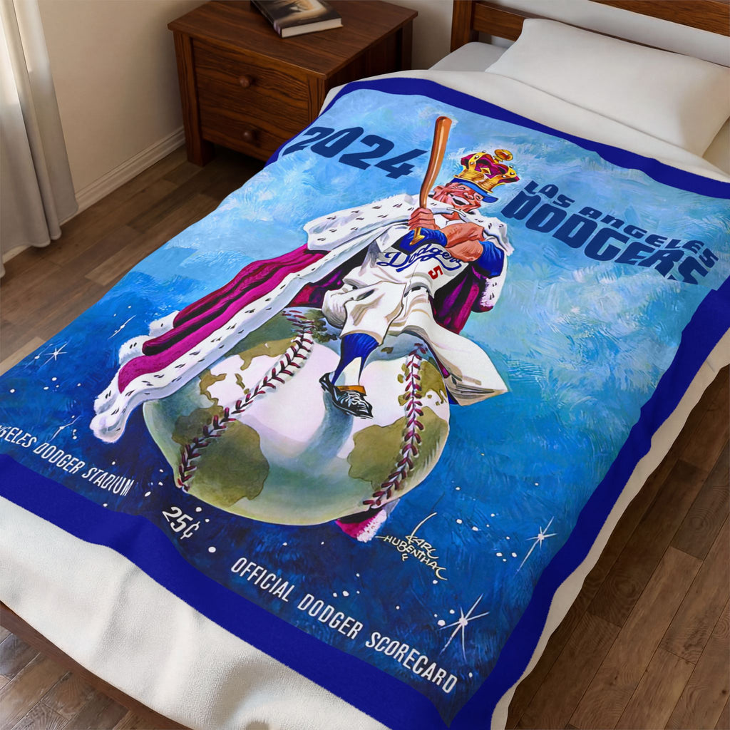 Velveteen Plush Blanket, Baseball World Series Champions, World Series Winner Gift, Sports Fan Bedding, Cozy Baseball Blanket, Baseball Gift