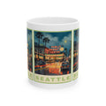 Seattle Street View Public Market Mug | City Coffee Cup 11oz and 15oz