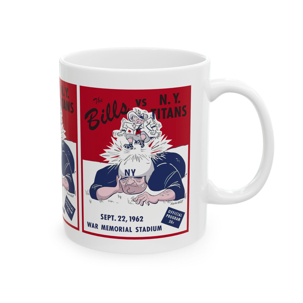 Football Buffalo Bills Mug, New York Titans Fan Gift, 1962 Sports Coffee Cup, Football Team Memorabilia, Sports Fan Merchandise