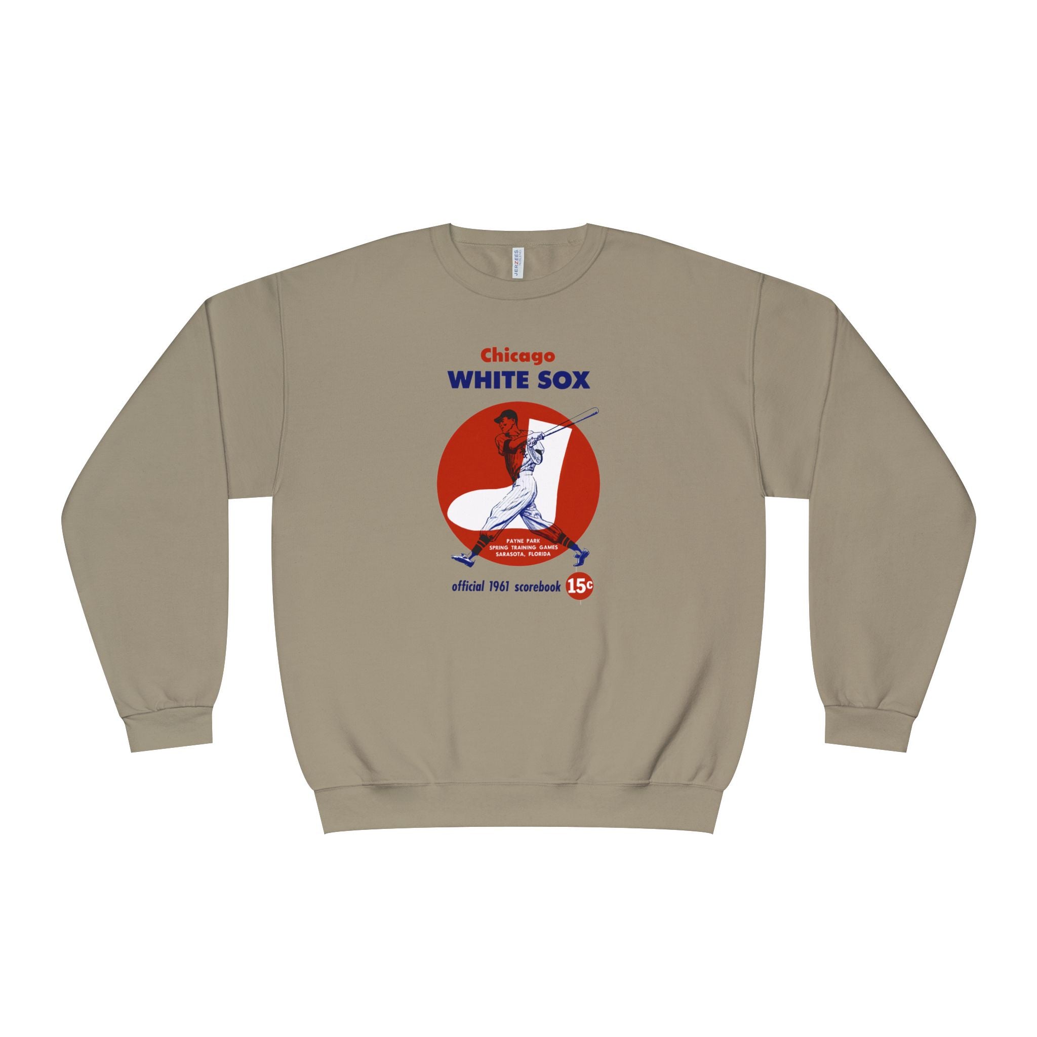 1961 Chicago White Sox Baseball Spring Training Program Cover - Unisex NuBlend® Crewneck Sweatshirt