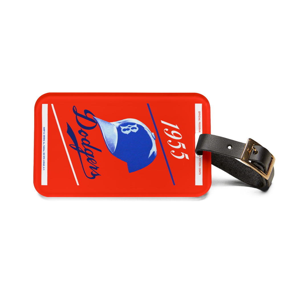 1955 Brooklyn Dodgers Baseball Luggage Tag | Vintage Baseball
