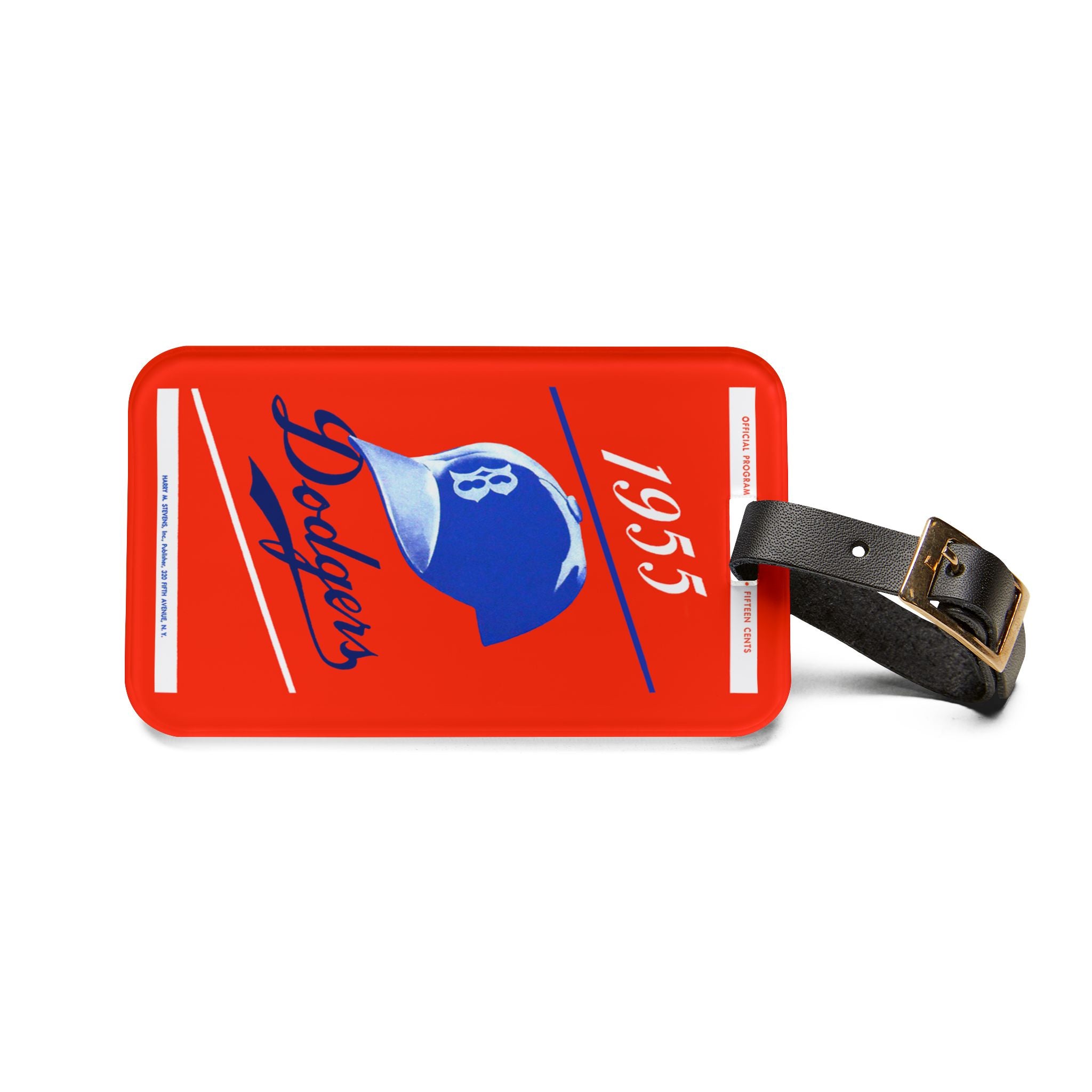 1955 Brooklyn Dodgers Baseball Luggage Tag | Vintage Baseball