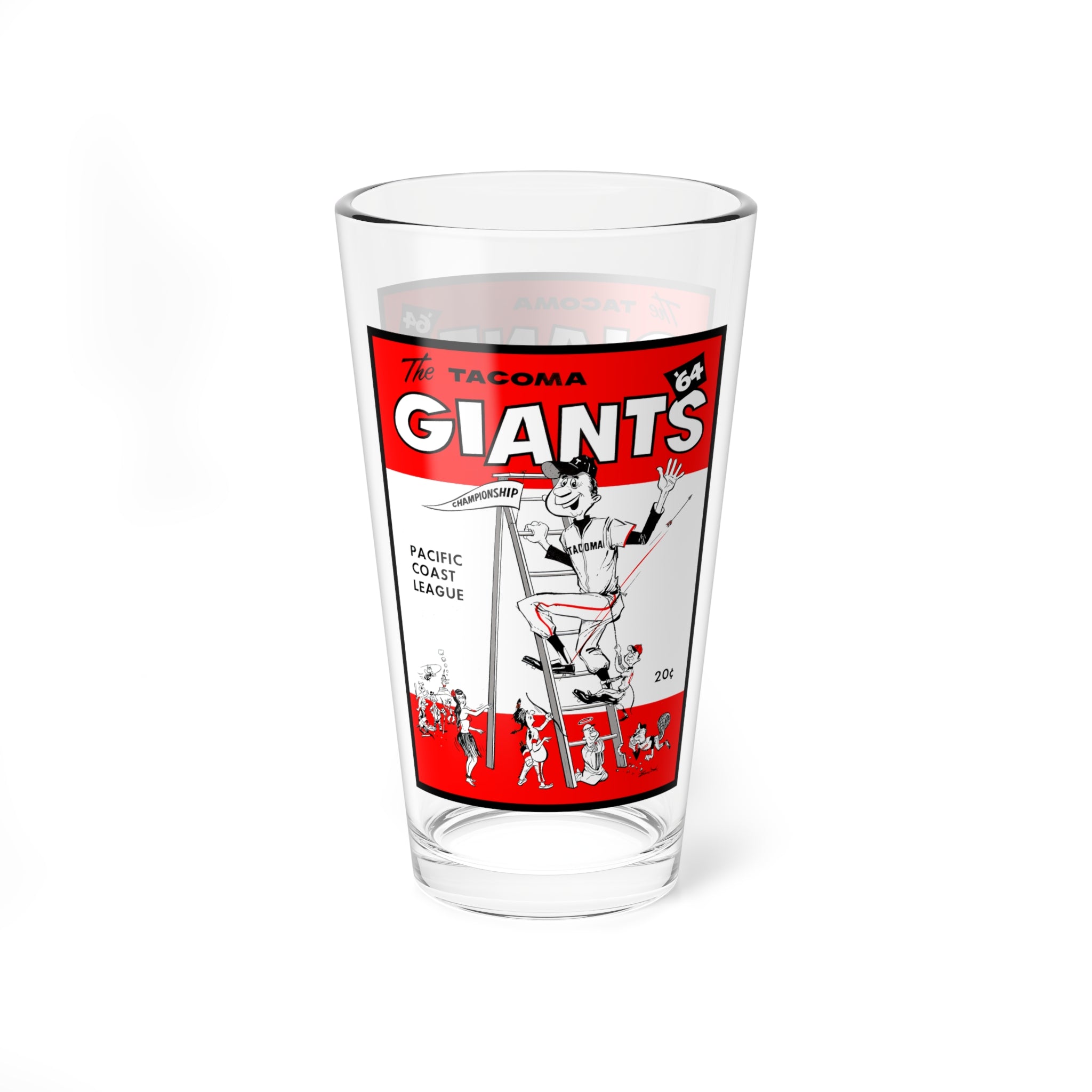 1964 Tacoma Giants Pacific Coast League Mixing Glass 16oz
