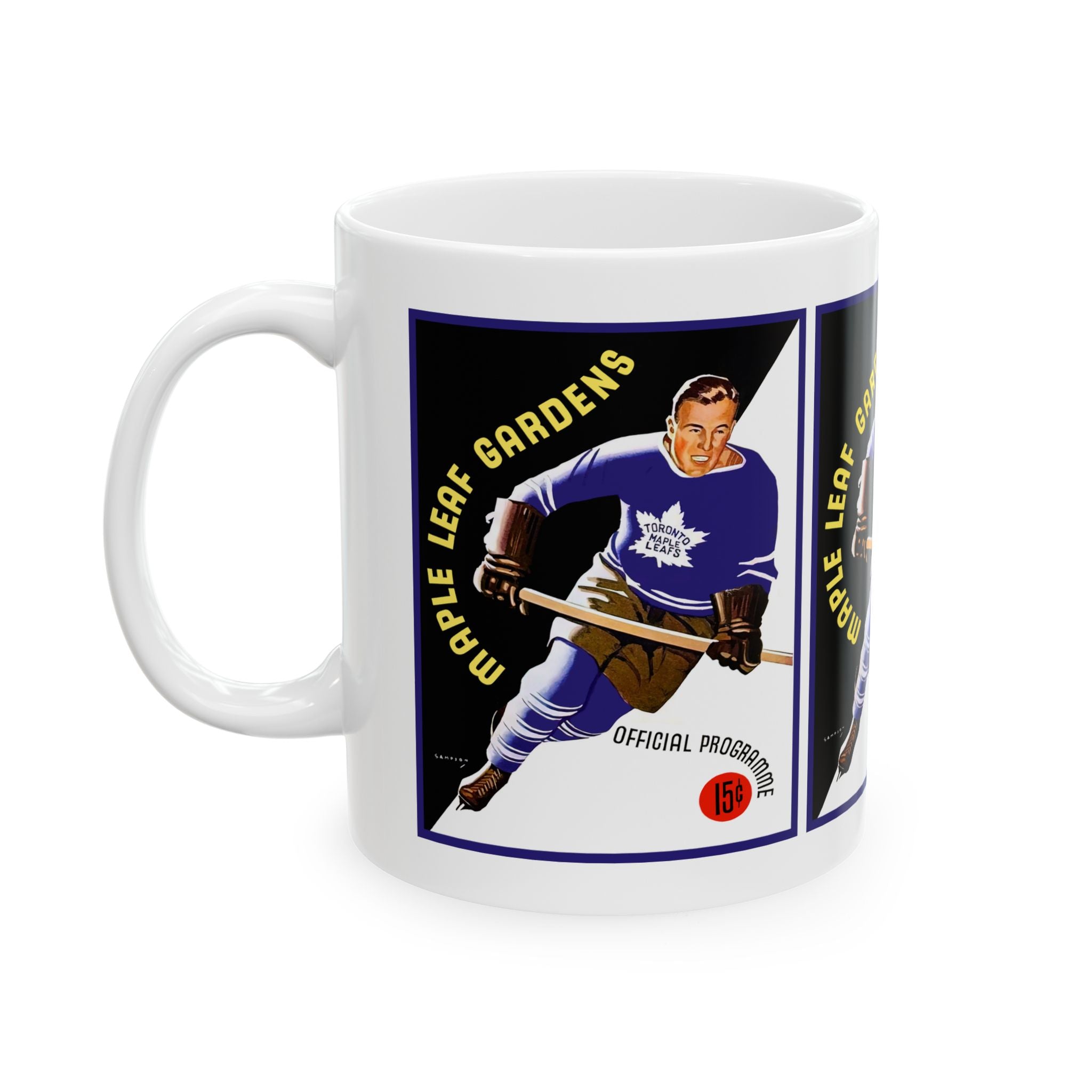 Hockey Ceramic Mug, 1938-1939 Toronto Maple Leafs Memorabilia Cup, Sports Fan Gift, Vintage Hockey Team, Hockey Collector's Item
