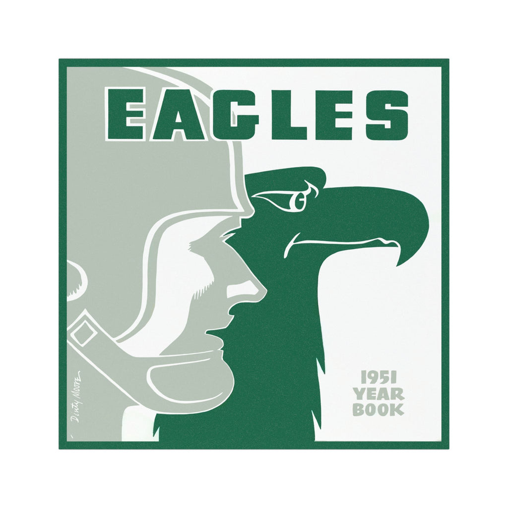 Vintage Car Magnet 1951 Football Philadelphia Eagles Yearbook, Sports Memorabilia Magnet, Retro Football Magnet, Football Fan Gift, Unique