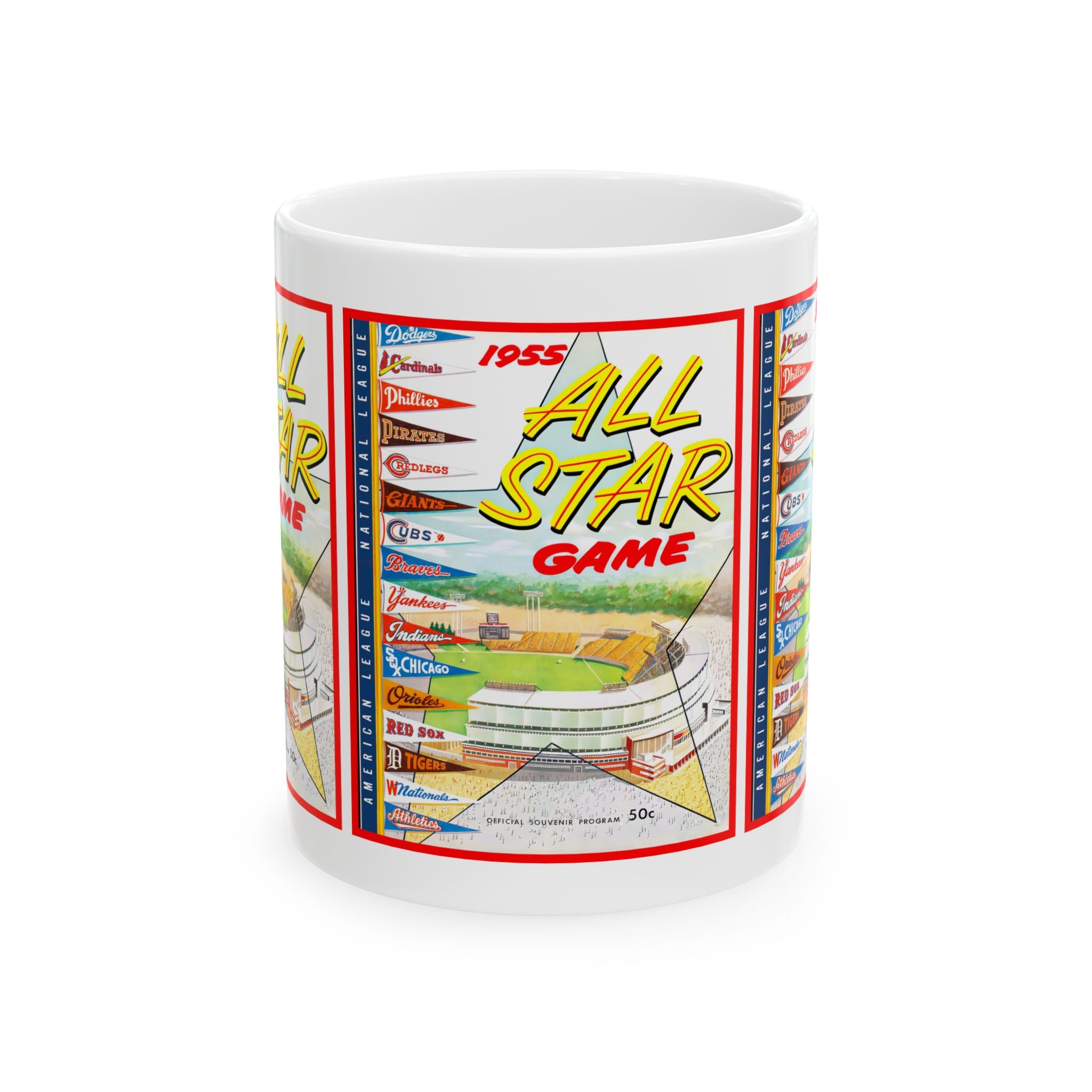 1955 Baseball All-Star Game Milwaukee Mug | Ceramic 11oz 15oz