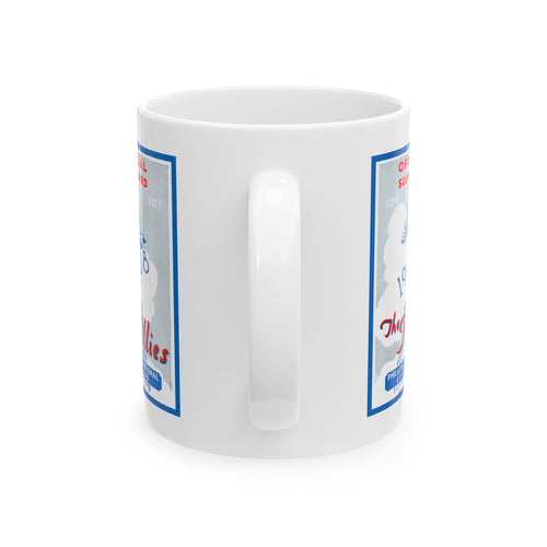 1938 Vintage Philadelphia Phillies Score Card Cover - Ceramic Mug, 11oz