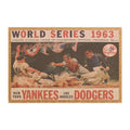 1963 Vintage World Series - Dodgers - Yankees - Yankee Stadium Program Cover - Doormat