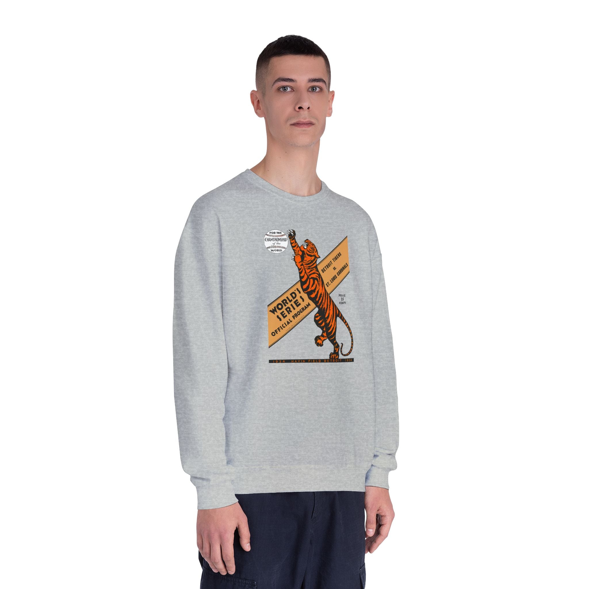1934 Vintage Cardinals - Tigers Baseball World Series -  NuBlend® Crewneck Sweatshirt