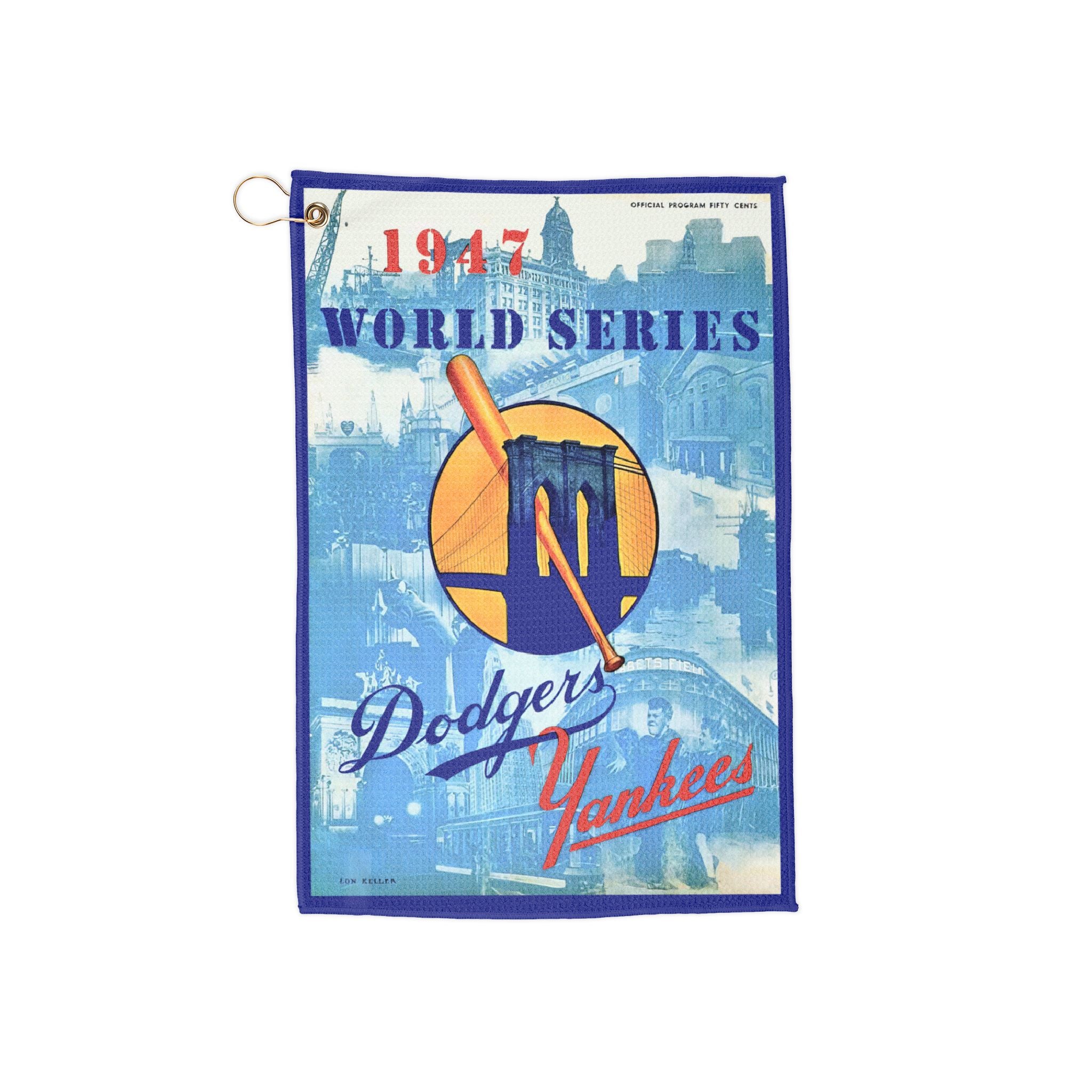 1947 Brooklyn Baseball World Series Towel | Vintage Baseball Memorabilia