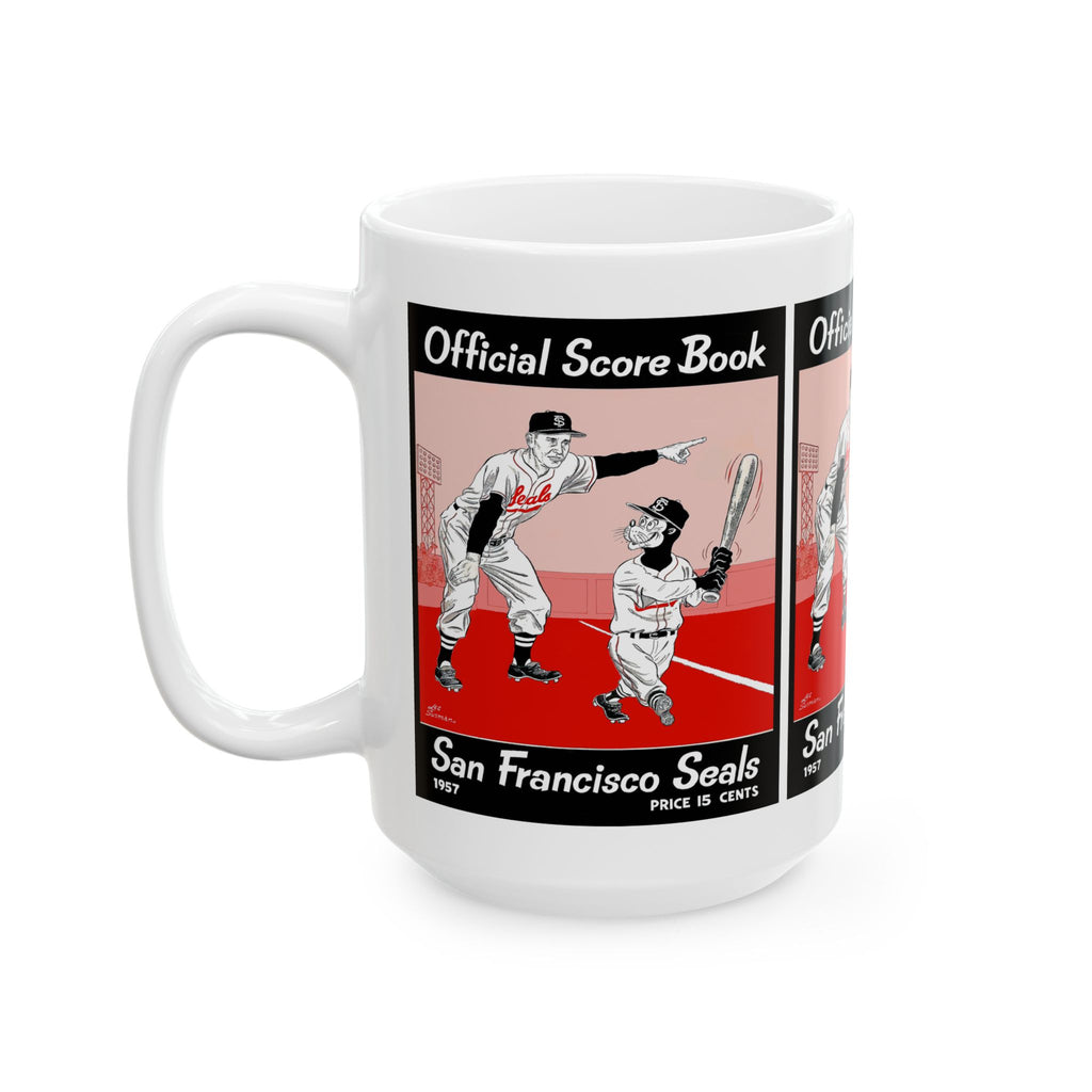 Vintage 1957 Baseball San Francisco Seals Ceramic Mug, Sports Fan Gift, Retro Baseball Team Cup, Baseball Memorabilia, Father's Day Gift