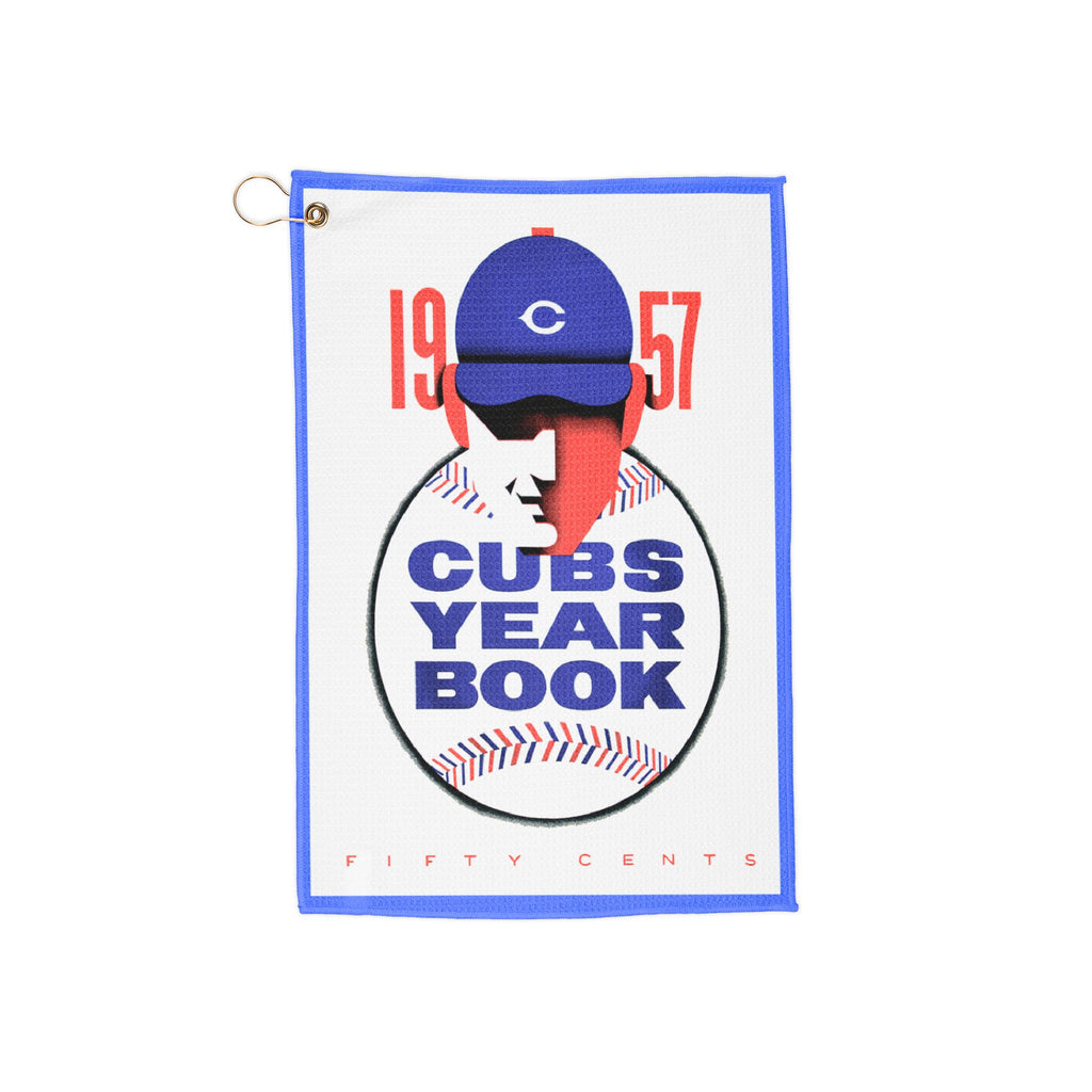 1957 Baseball Cubs Golf Towel | Vintage Cubs