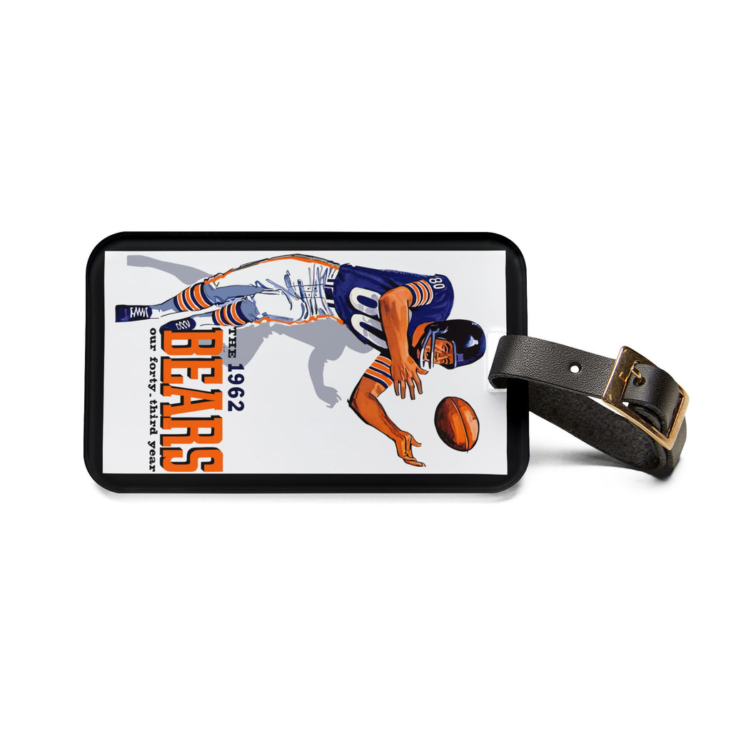1962 Chicago Bears Vintage Football Yearbook Luggage Tag
