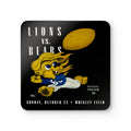 1944 Detroit Lions Chicago Bears Football - Corkwood Coaster Set