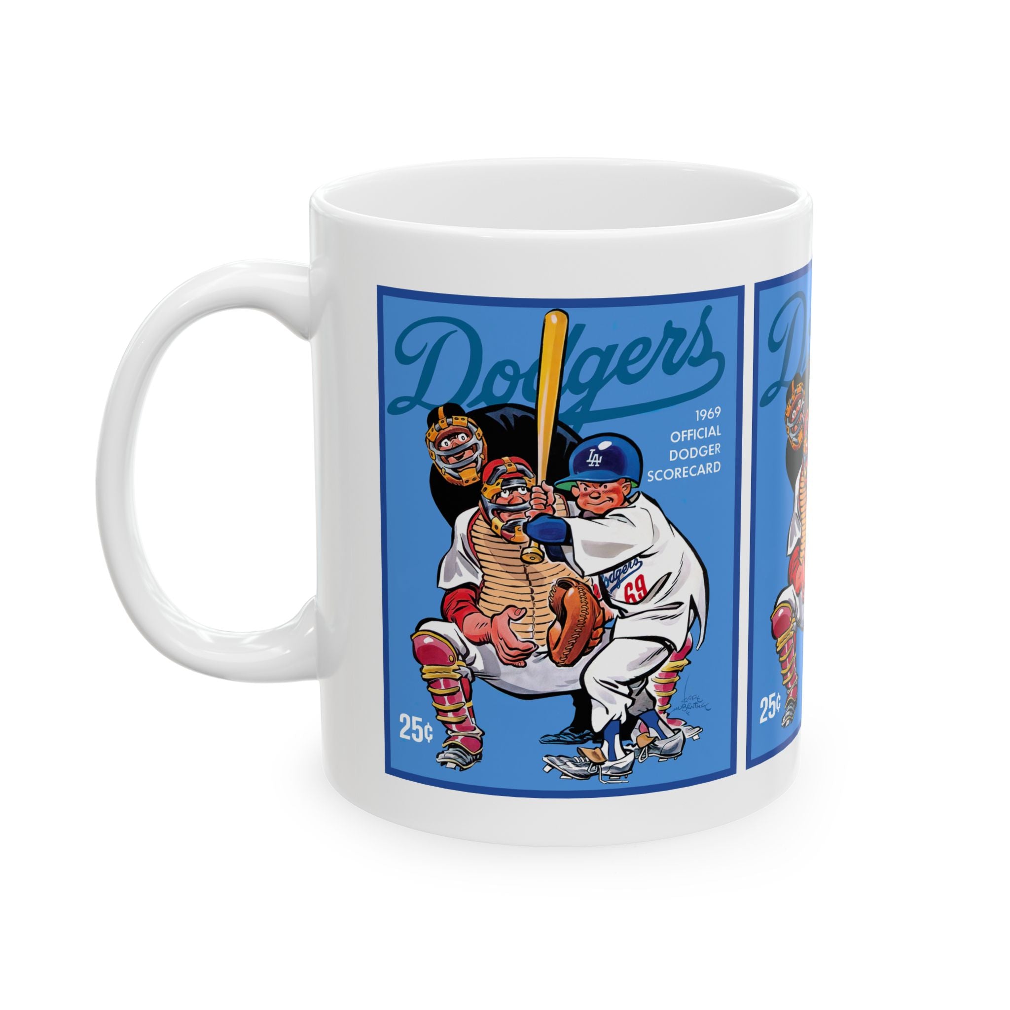 Ceramic Mug, 1969 Baseball Dodgers Gift, Sports Fan Coffee Cup, LA Baseball Team Memorabilia, Baseball Lover Mug, Baseball Memorabilia