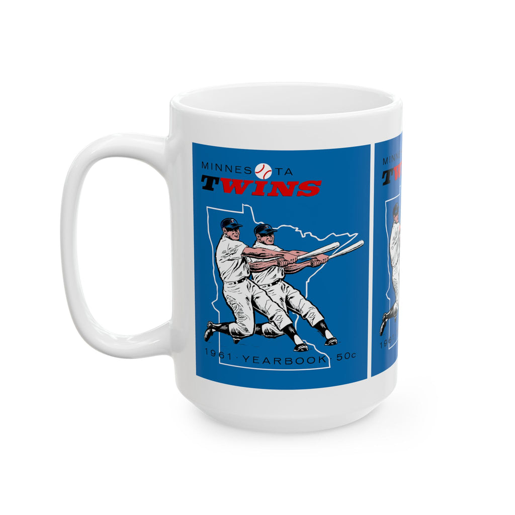 1961 Minnesota Twins Baseball Ceramic Mug, Sports Fan Gift, Baseball Lover Cup, Vintage Sports Mug, Baseball Collectible, Retro Baseball Mug