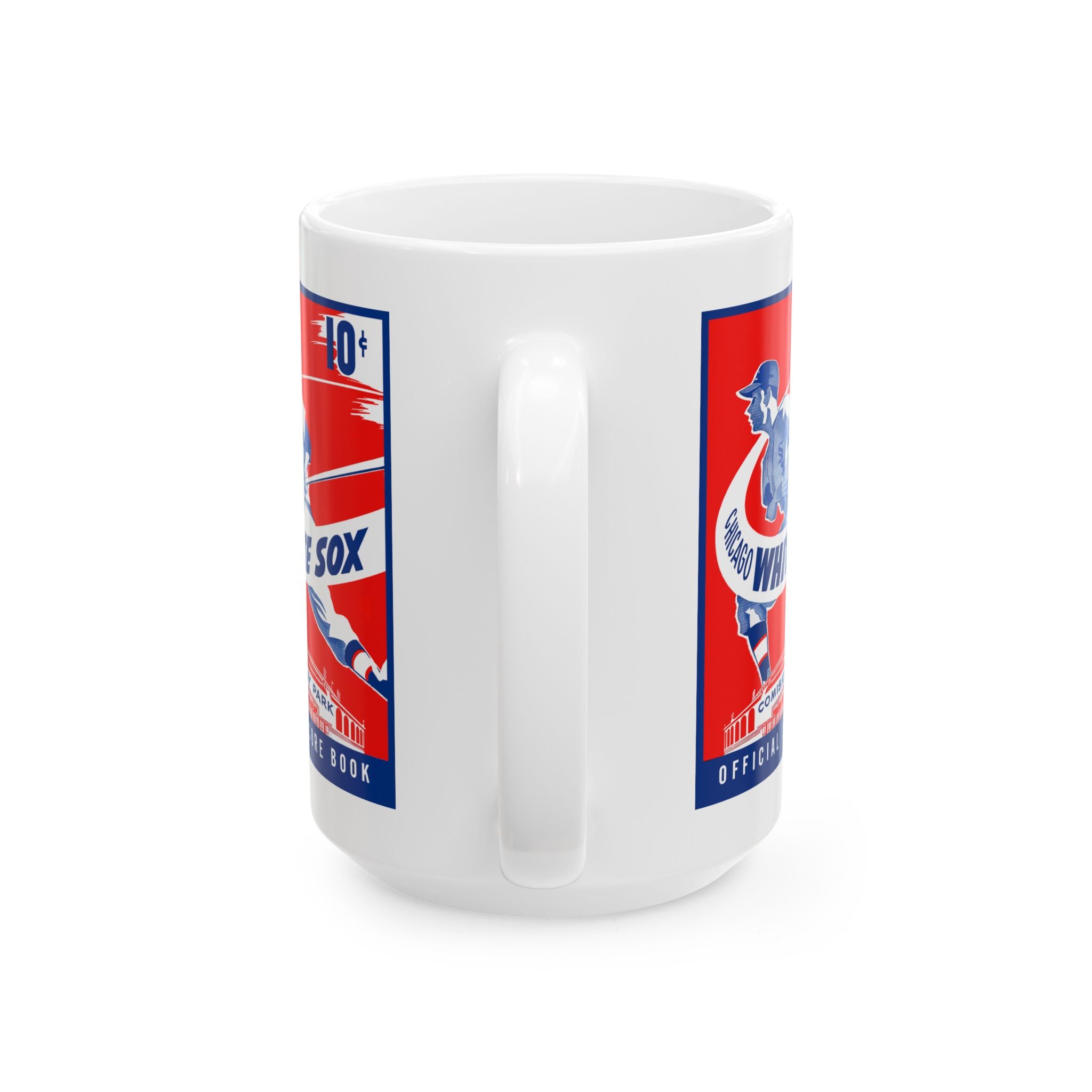 Vintage Baseball Ceramic Mug, Chicago White Sox Gift, Sports Fan Coffee Cup, Retro Baseball Team Memento, Baseball Memorabilia Mug, Father's