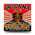 1935 Vintage Indiana - Purdue Football Program Cover - Acrylic Wall Clock