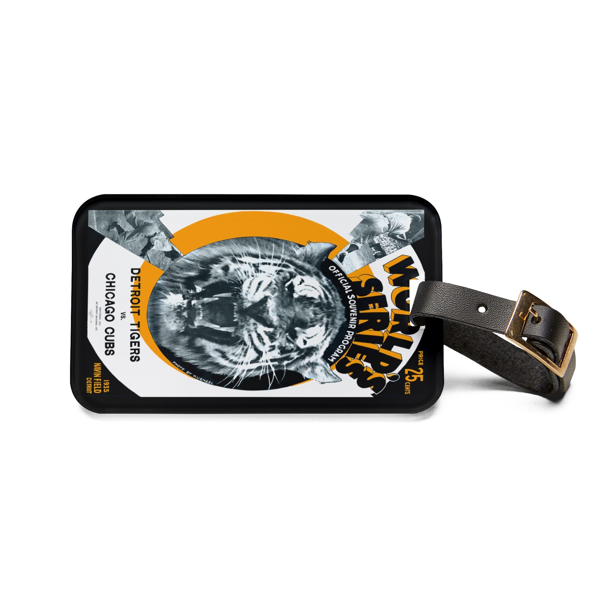 1935 Baseball World Series Detroit - Chicago Luggage Tag | Vintage Sports