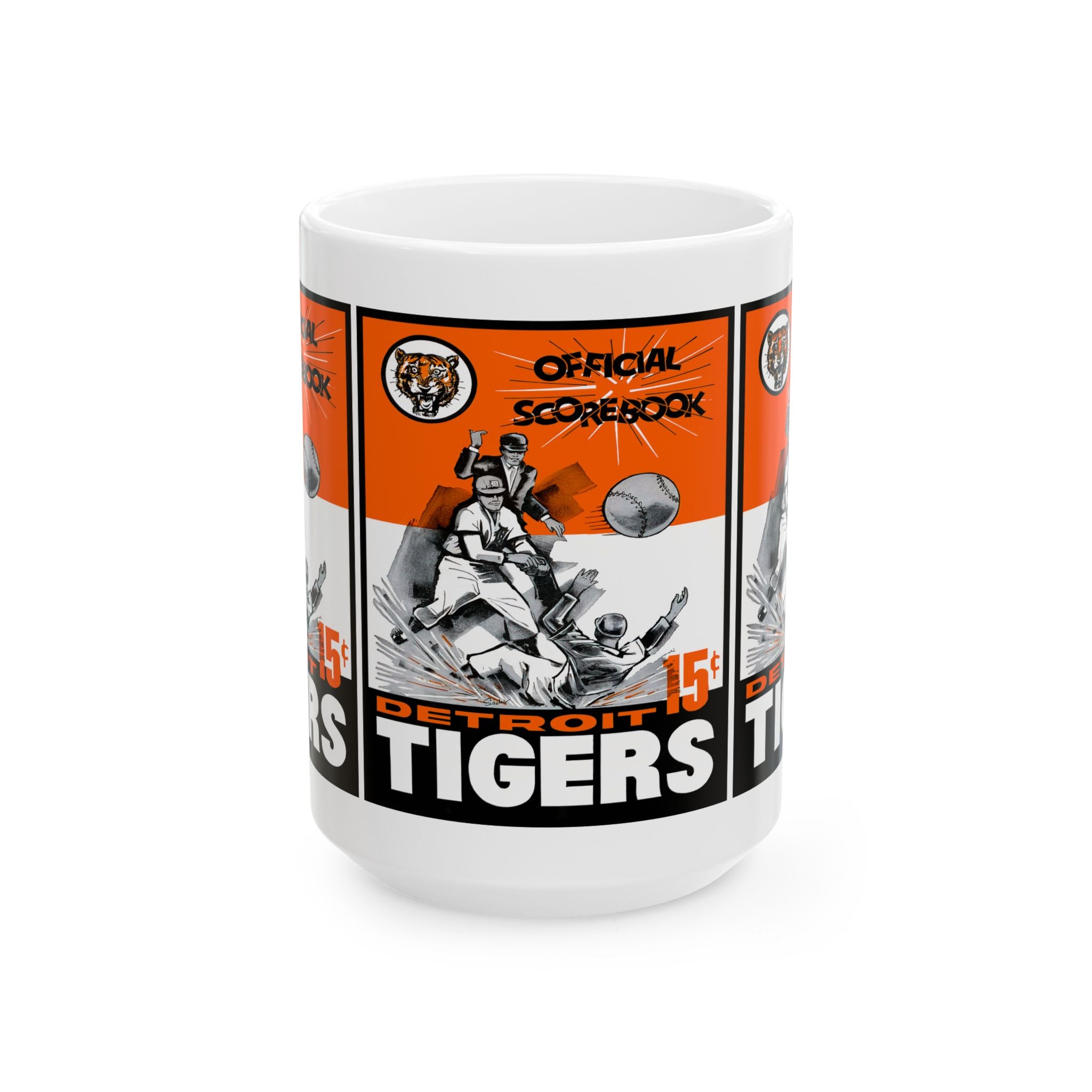 1962 Detroit Baseball Mug | Vintage Baseball Ceramic Coffee Cup 11oz and 15oz