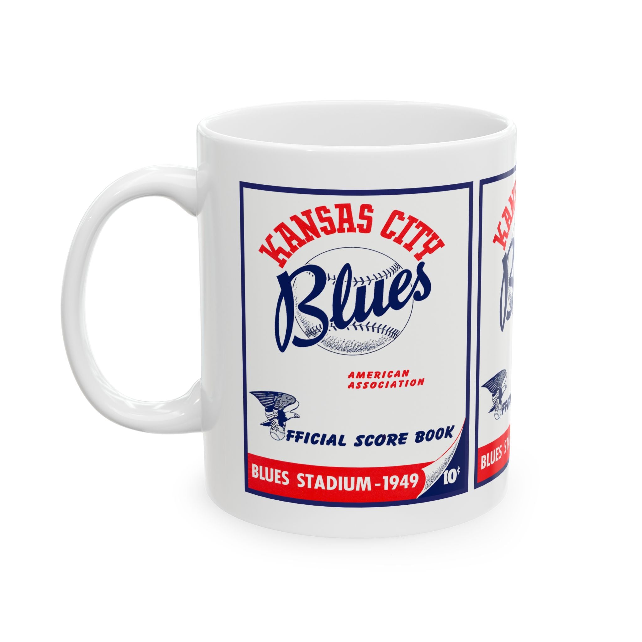 1949 Baseball Kansas City Blues Mug | Vintage Baseball Ceramic Coffee Cup 11 oz and 15 oz