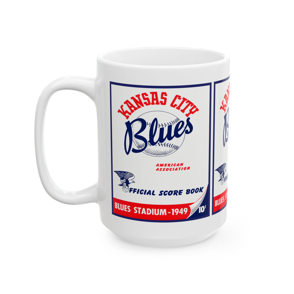 1949 Baseball Kansas City Blues Mug | Vintage Baseball Ceramic Coffee Cup 11 oz and 15 oz