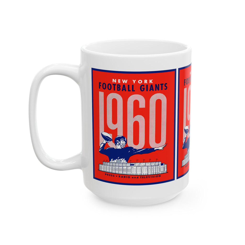 1960 New York Football Giants Retro Mug — Vintage Sports Coffee Cup (11oz, 15oz)