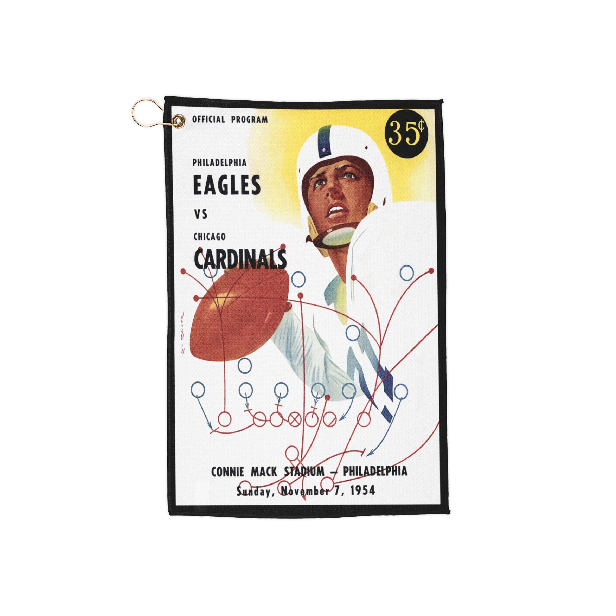1954 Chicago Cardinals Football Design Golf Towel | Vintage Football