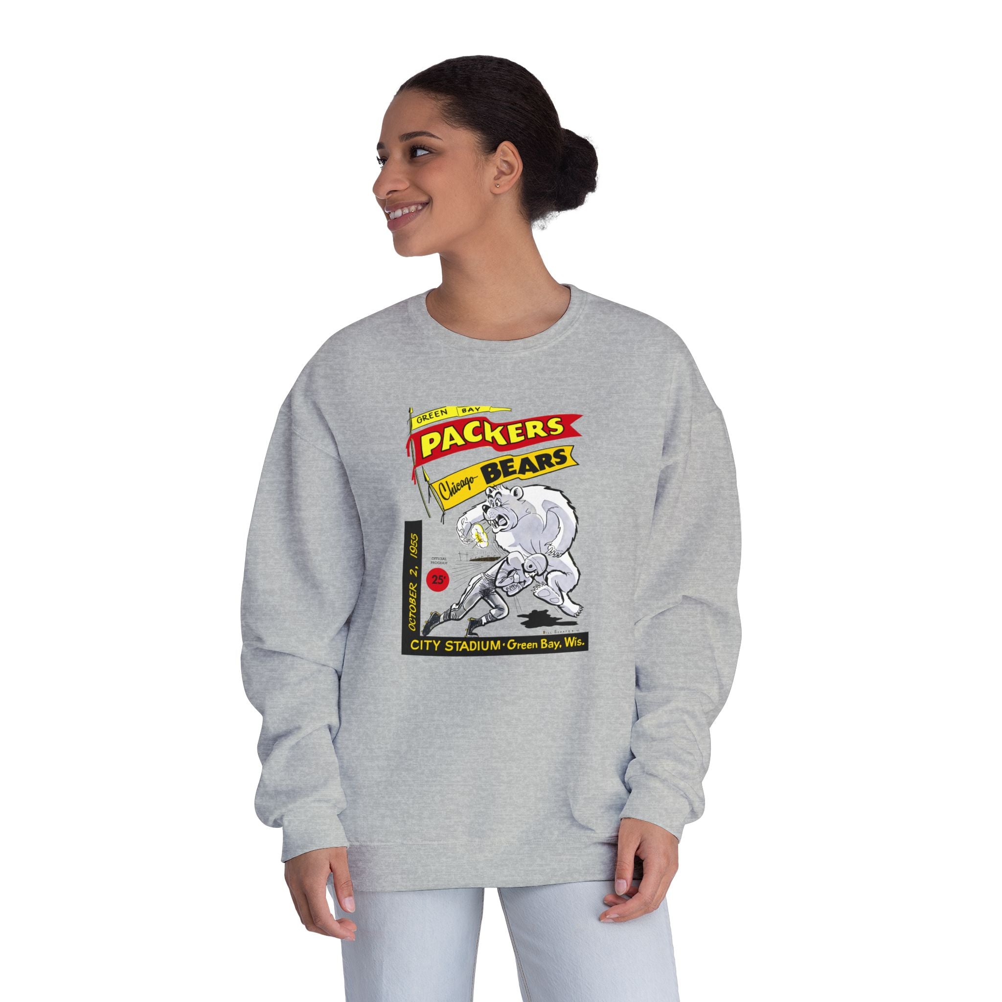 1955 Vintage Bears - Packers Football -  NuBlend® Crewneck Sweatshirt