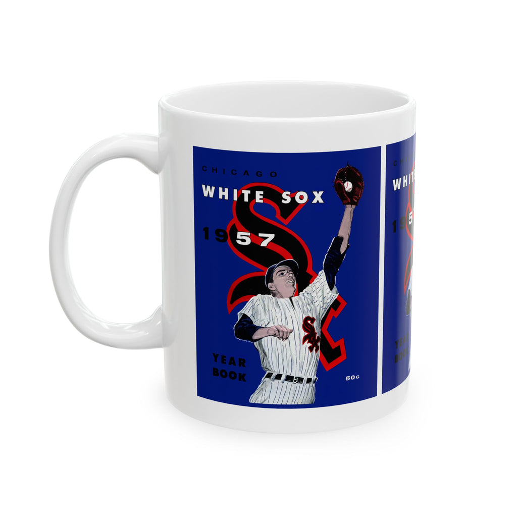 1957 Chicago White Sox Vintage Yearbook Cover Ceramic Mug (11oz, 15oz)
