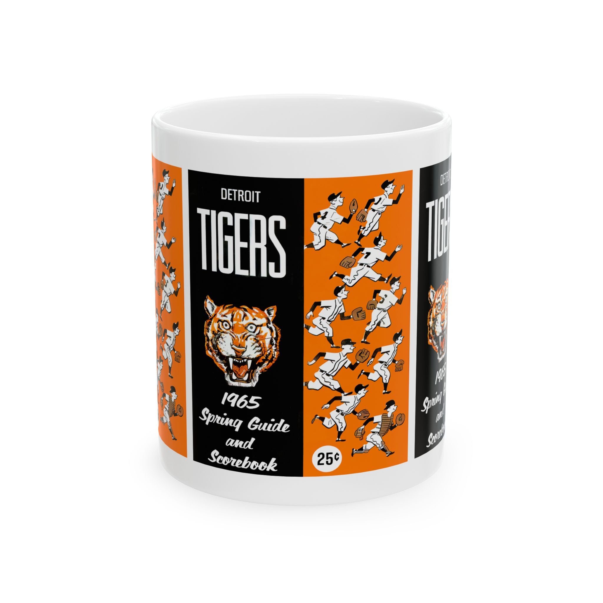 1965 Vintage Detroit Tigers Spring Training Guide Cover - Ceramic Mug, 11oz