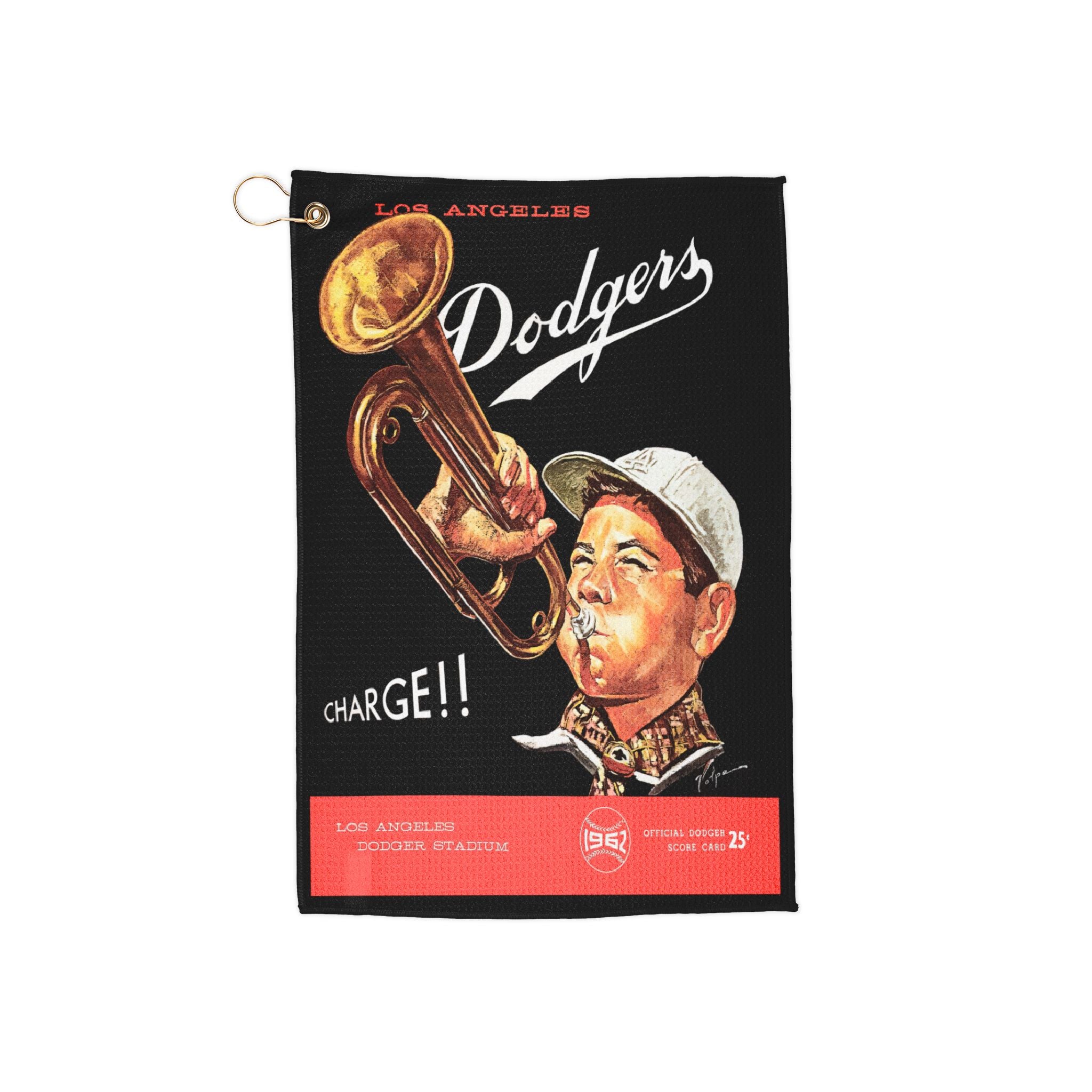 Golf Towels, 1962 Baseball Dodgers Design - Sports Towel, Golf Accessories, Gift for Baseball Fans, Vintage Sports Decor, Golfing Gear